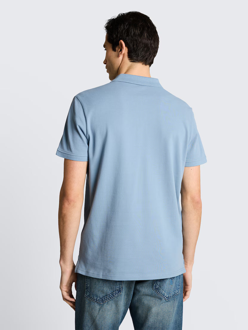 Tom Tailor Blue Short Sleeved Classic Polo With A Small Logo On The Chest