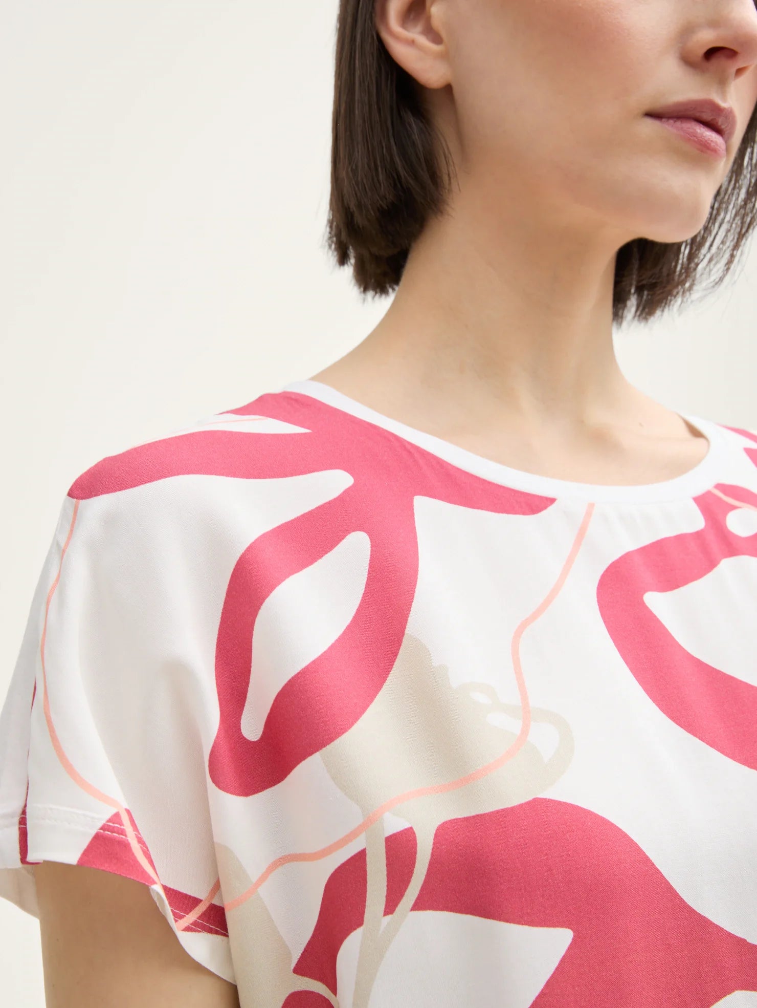 Tom Tailor Whisper White T-Shirt With Design