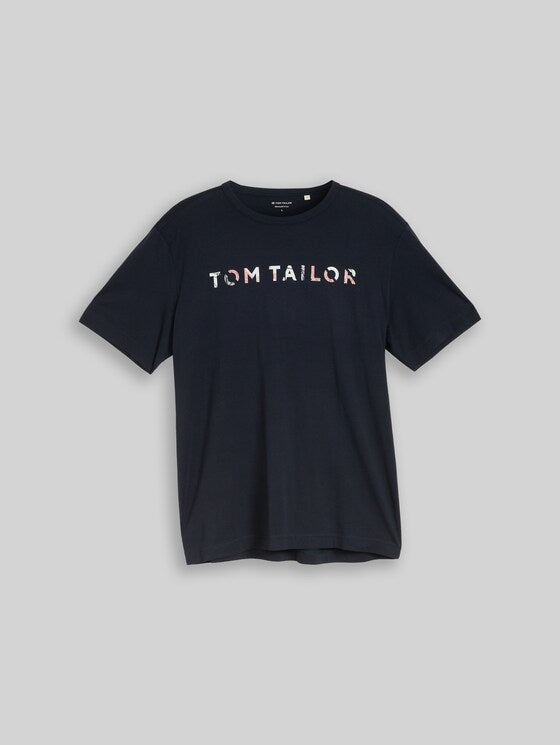 Tom Tailor Navy T-Shirt With Print