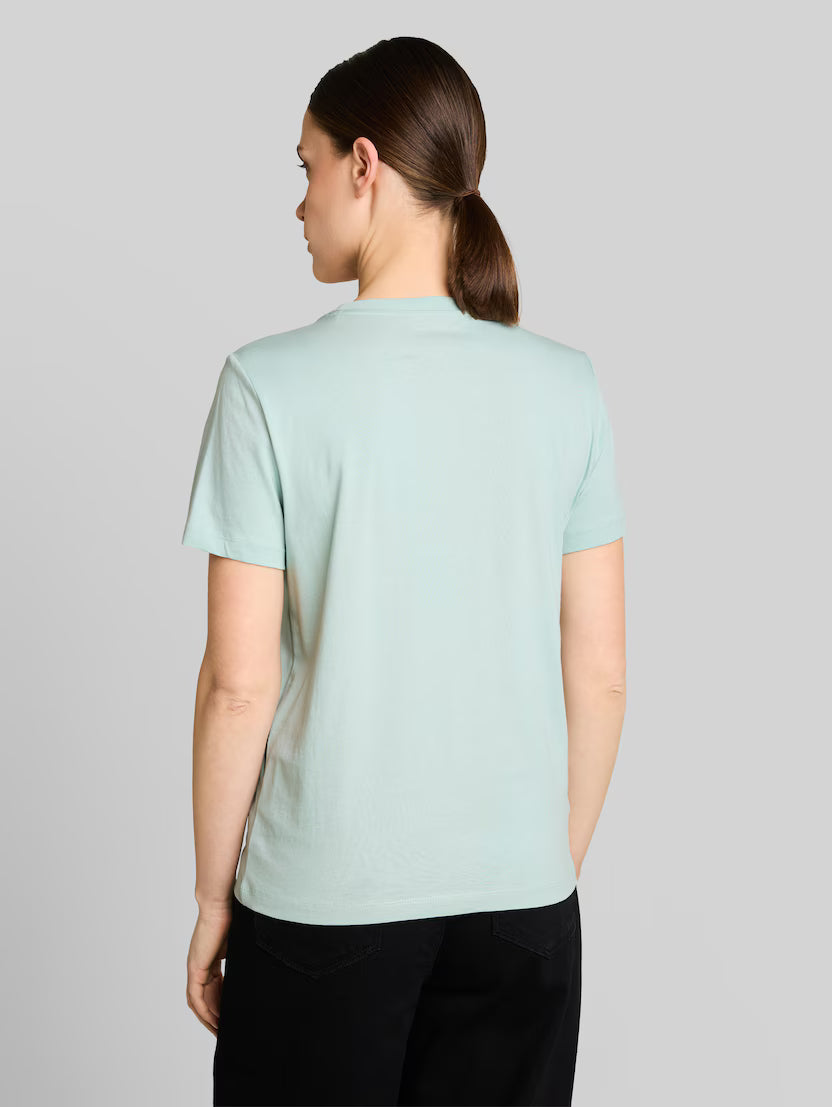 Tom Tailor Blue Haz T-shirt With Logo Print