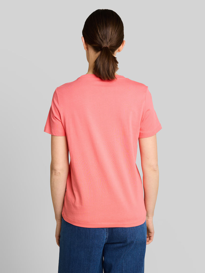 Tom Tailor Coral T-shirt With Logo Print