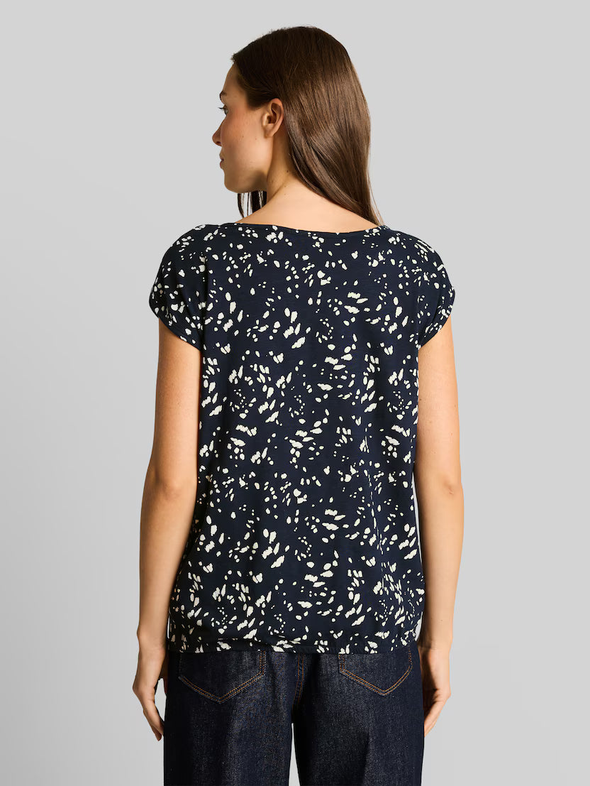 Tom Tailor Navy Dot Cotton T-Shirt