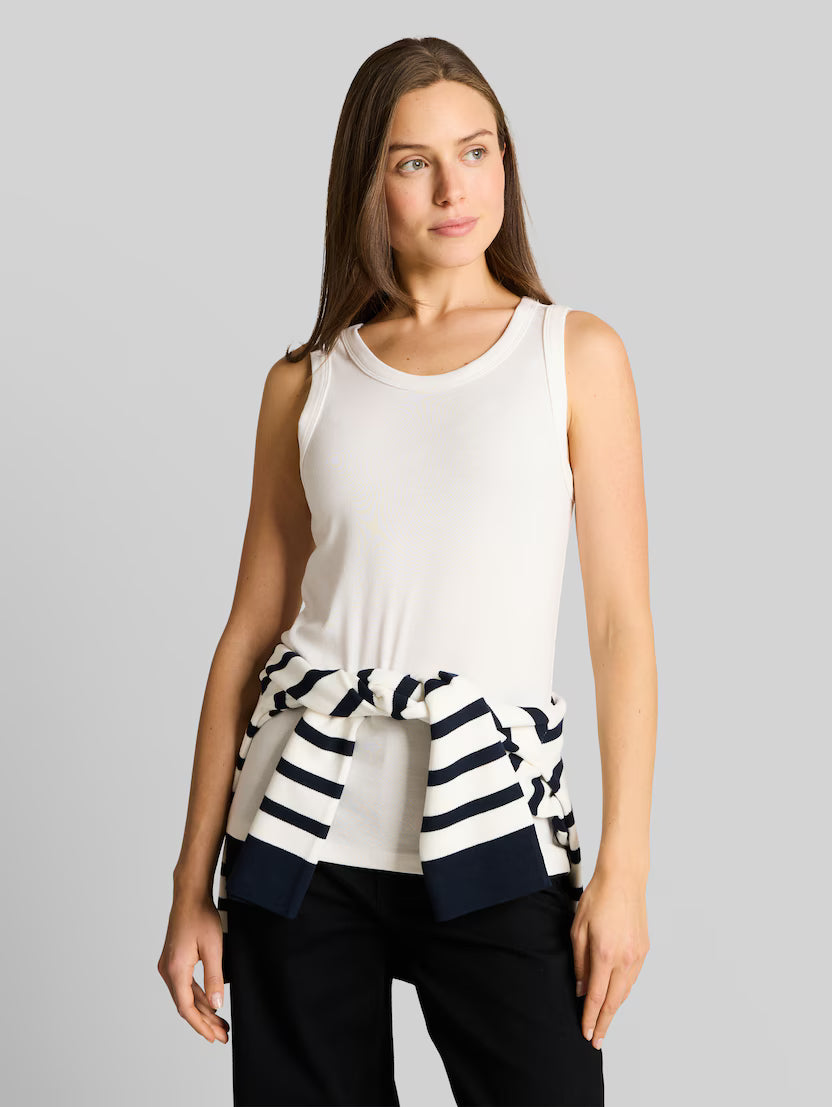 Tom Tailor White Basic Top With Stretch