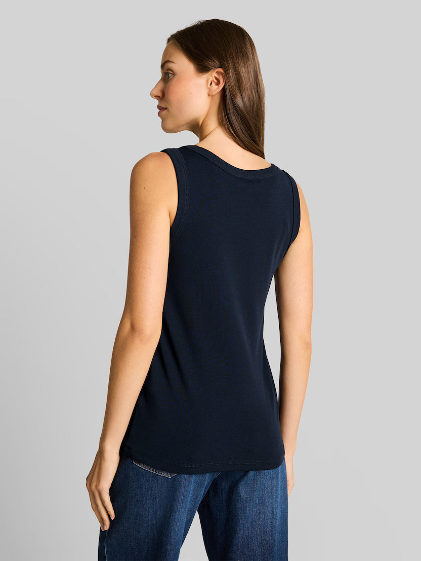 Tom Tailor Navy Basic Top With Stretch