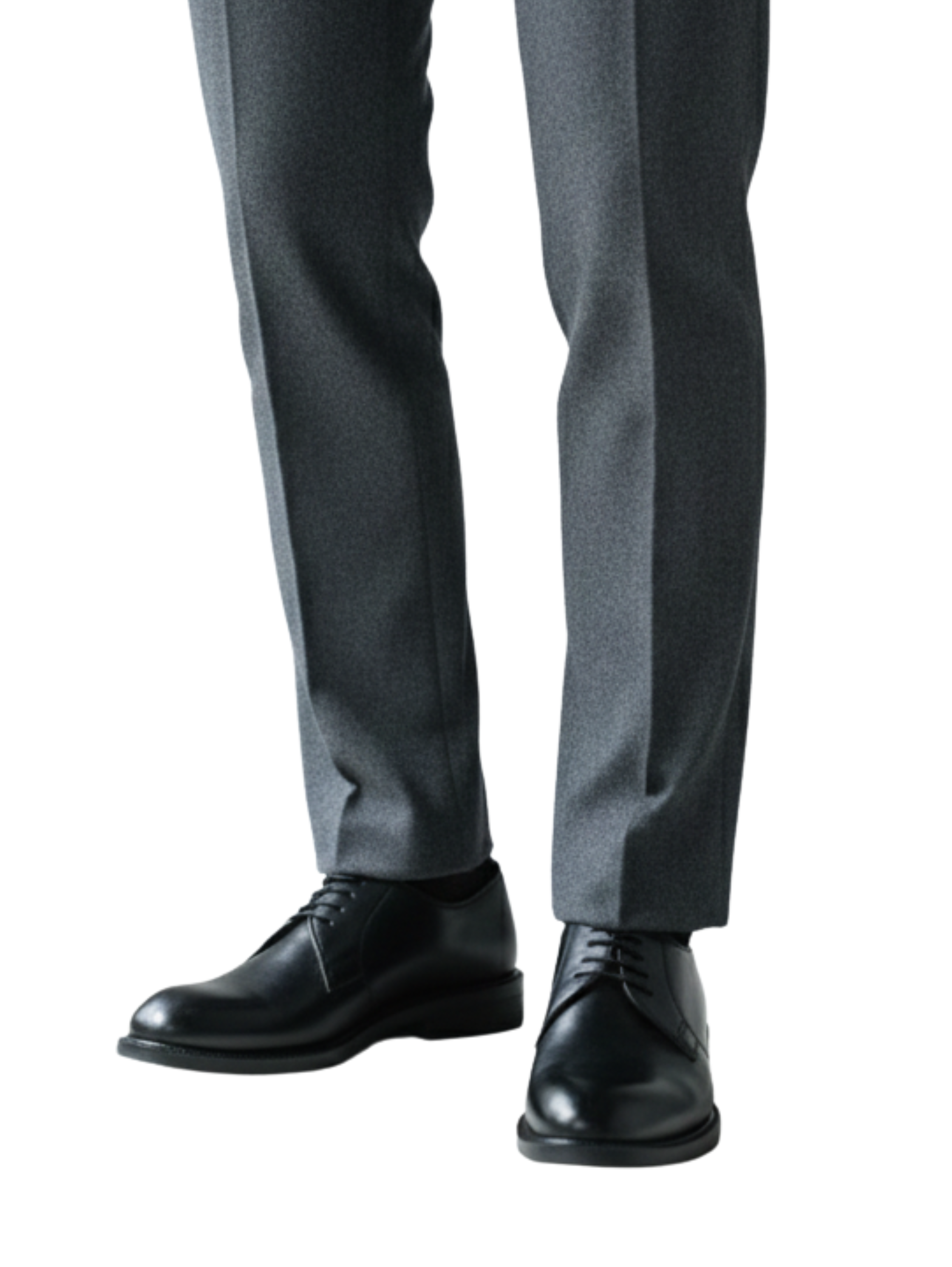 Chunky Lug Sole Derby Black Shoes