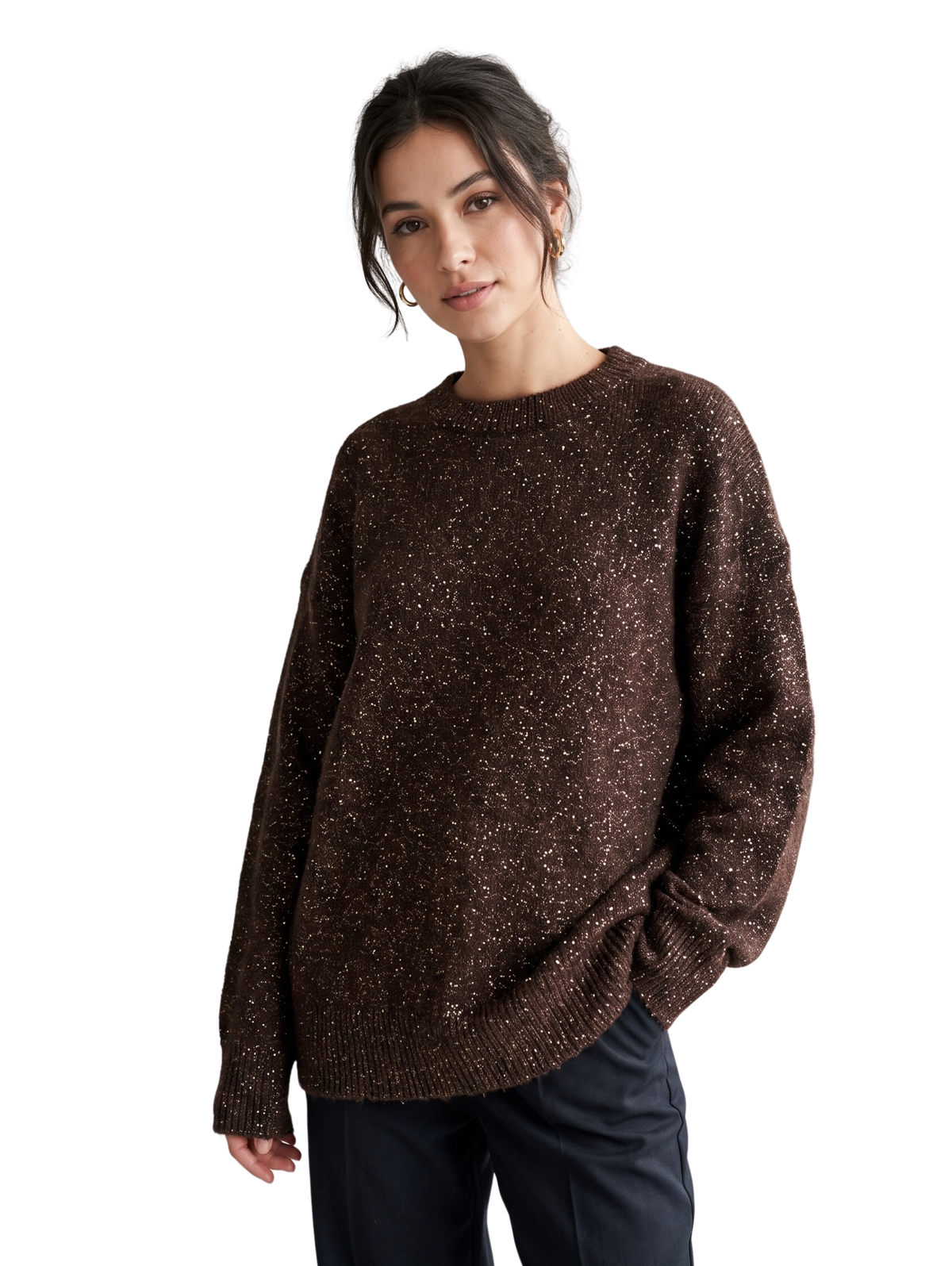 Brown Long Sleeved Pullover