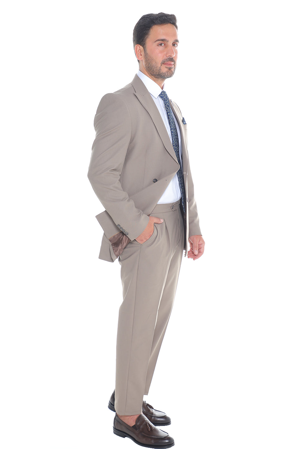 Dark Beige Classy Suit