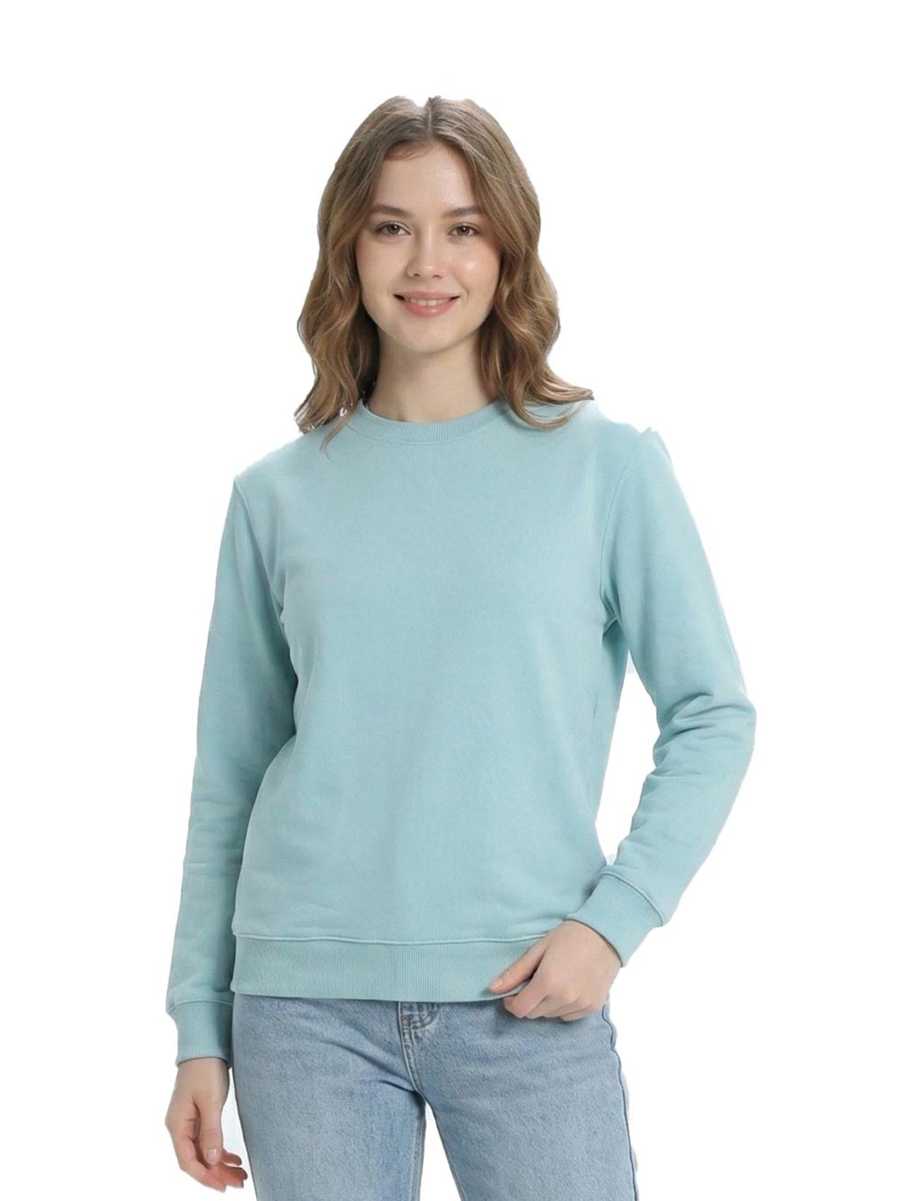 Blue Sweater Fleece Inside Cotton Outside