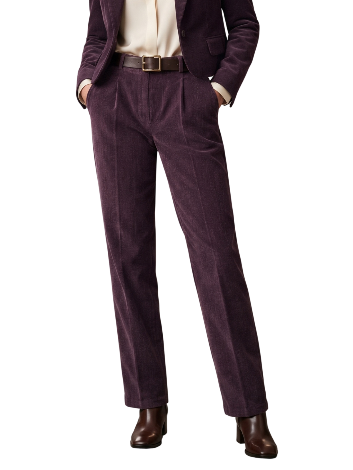 Purple Wide-Leg Pant