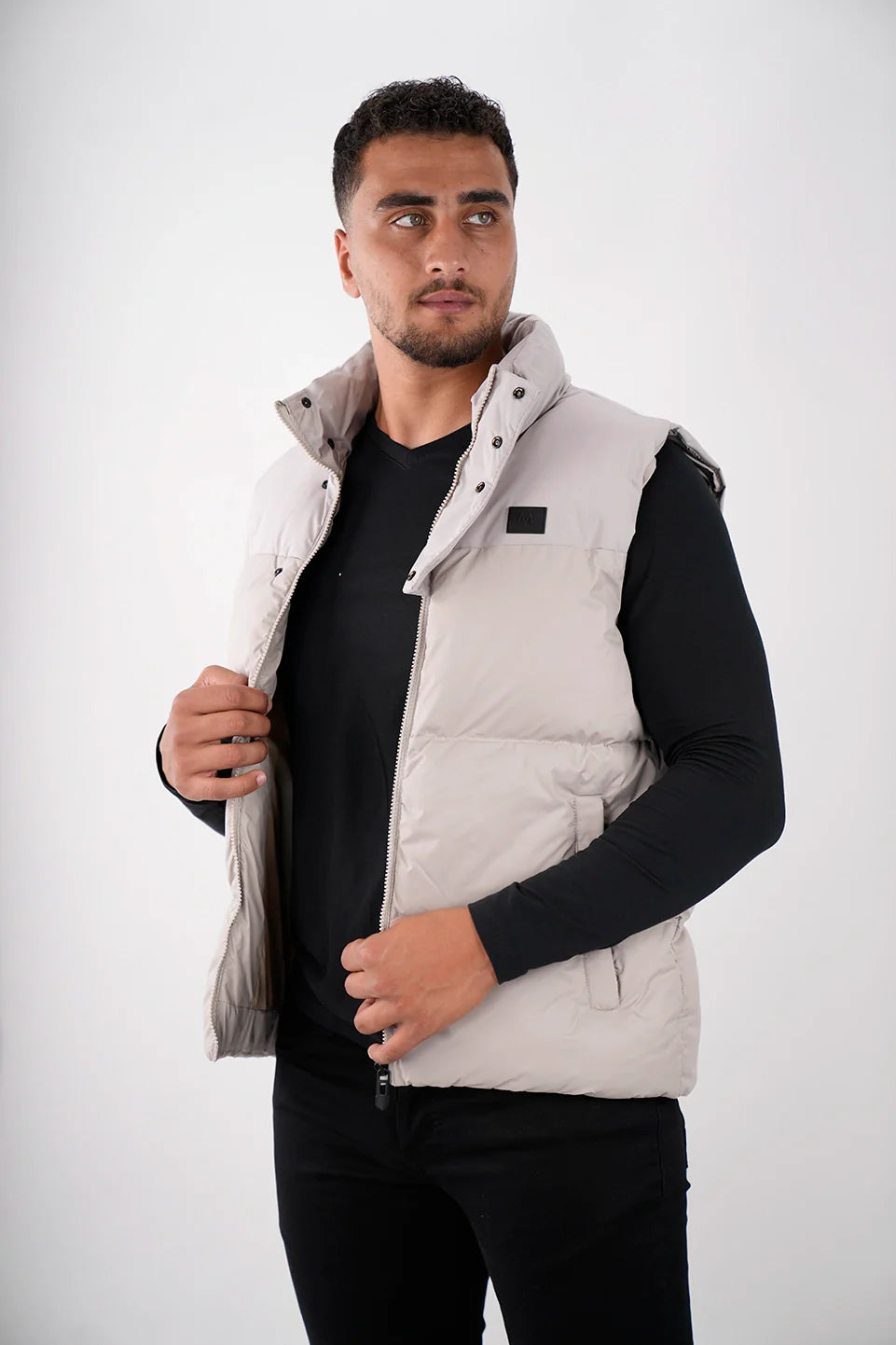 men vest puffer 3751w25 beige