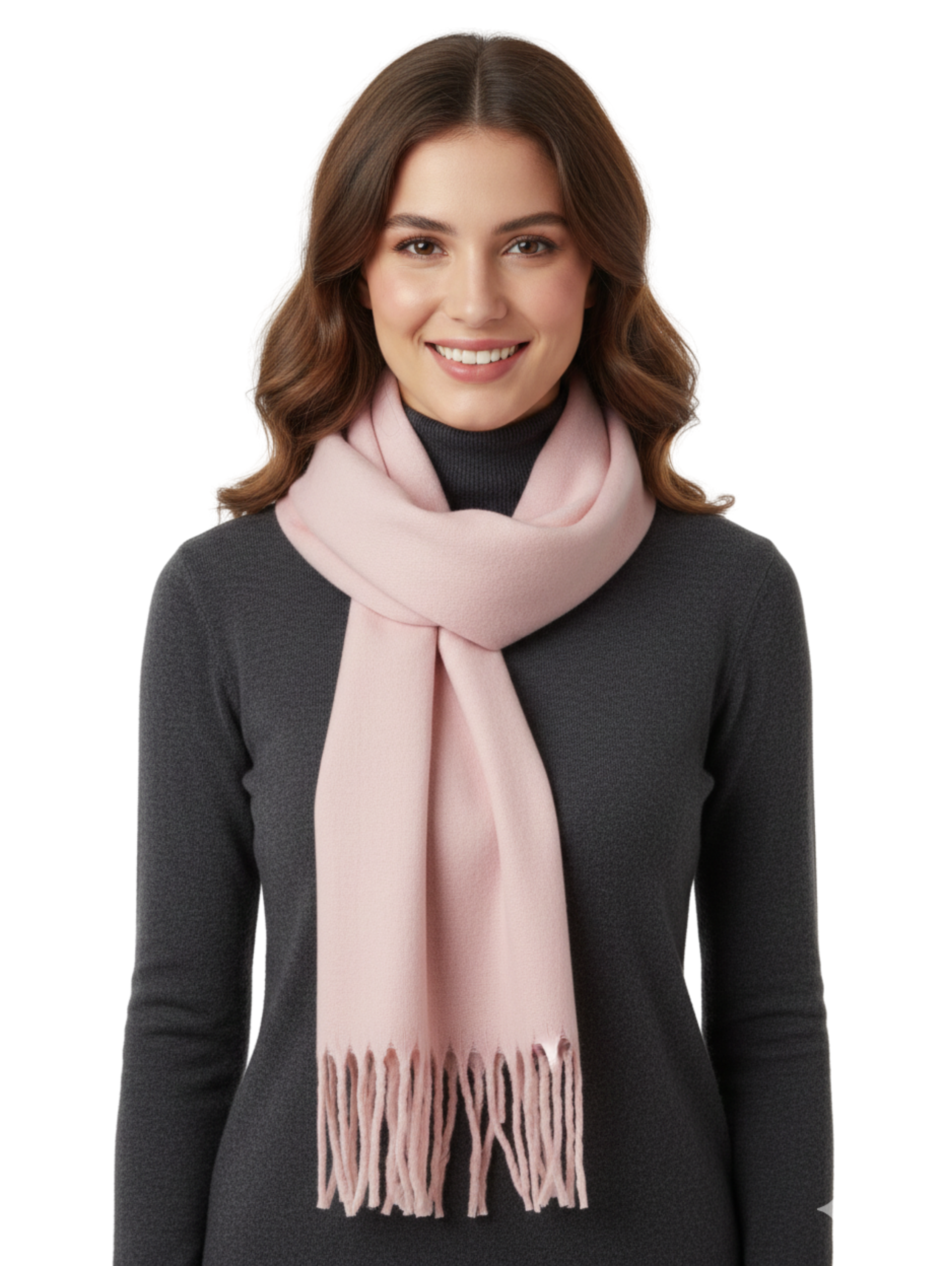 Warm Light Pink Basic Scarf
