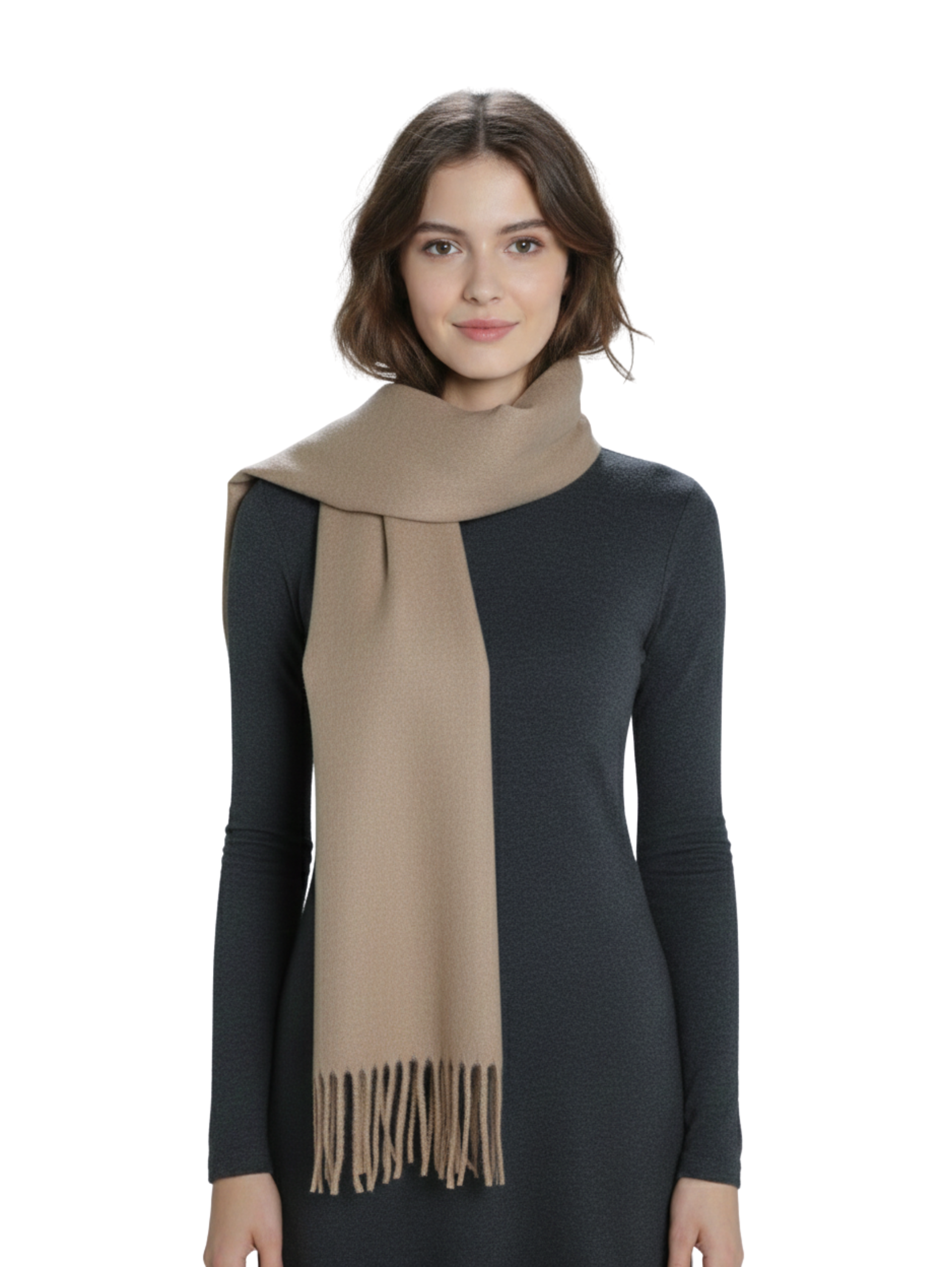 Warm Brown Basic Scarf