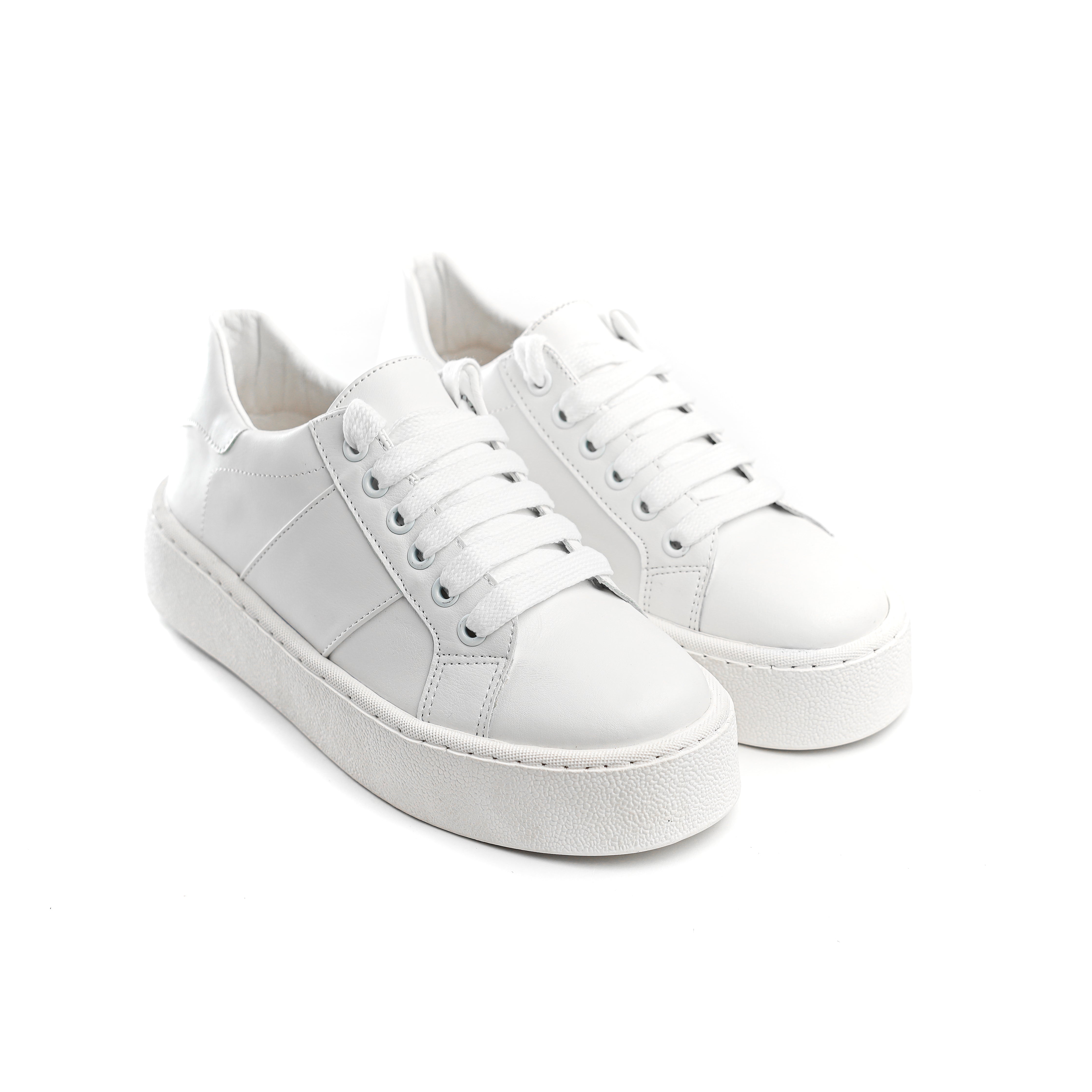 【新品未使用】 stina authentic white typeH （M） Womens Fashion Sneakers WHITE TENNIS SHOES Faux Leather GOLD