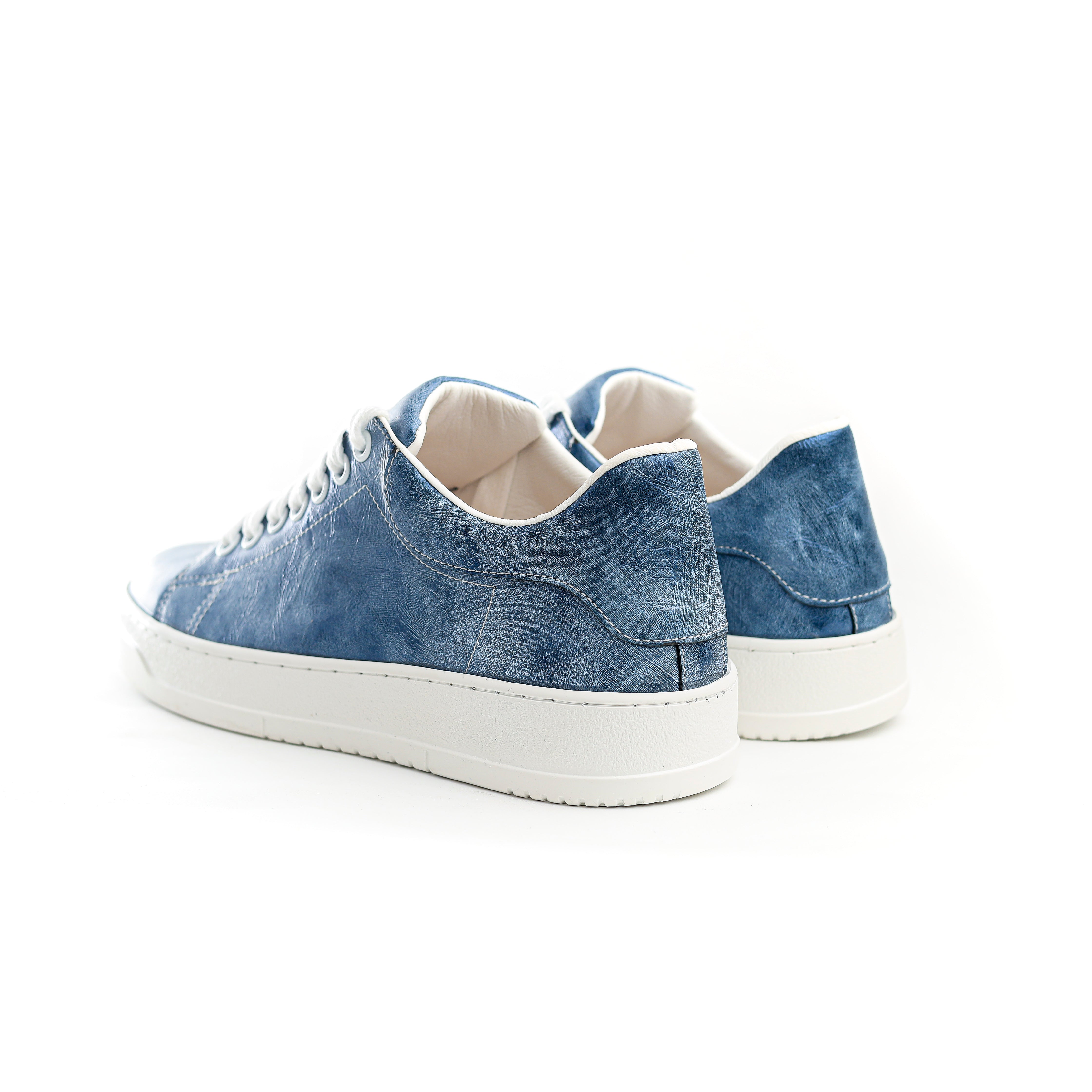 Jeans Casual Shoes With Wide White Laces