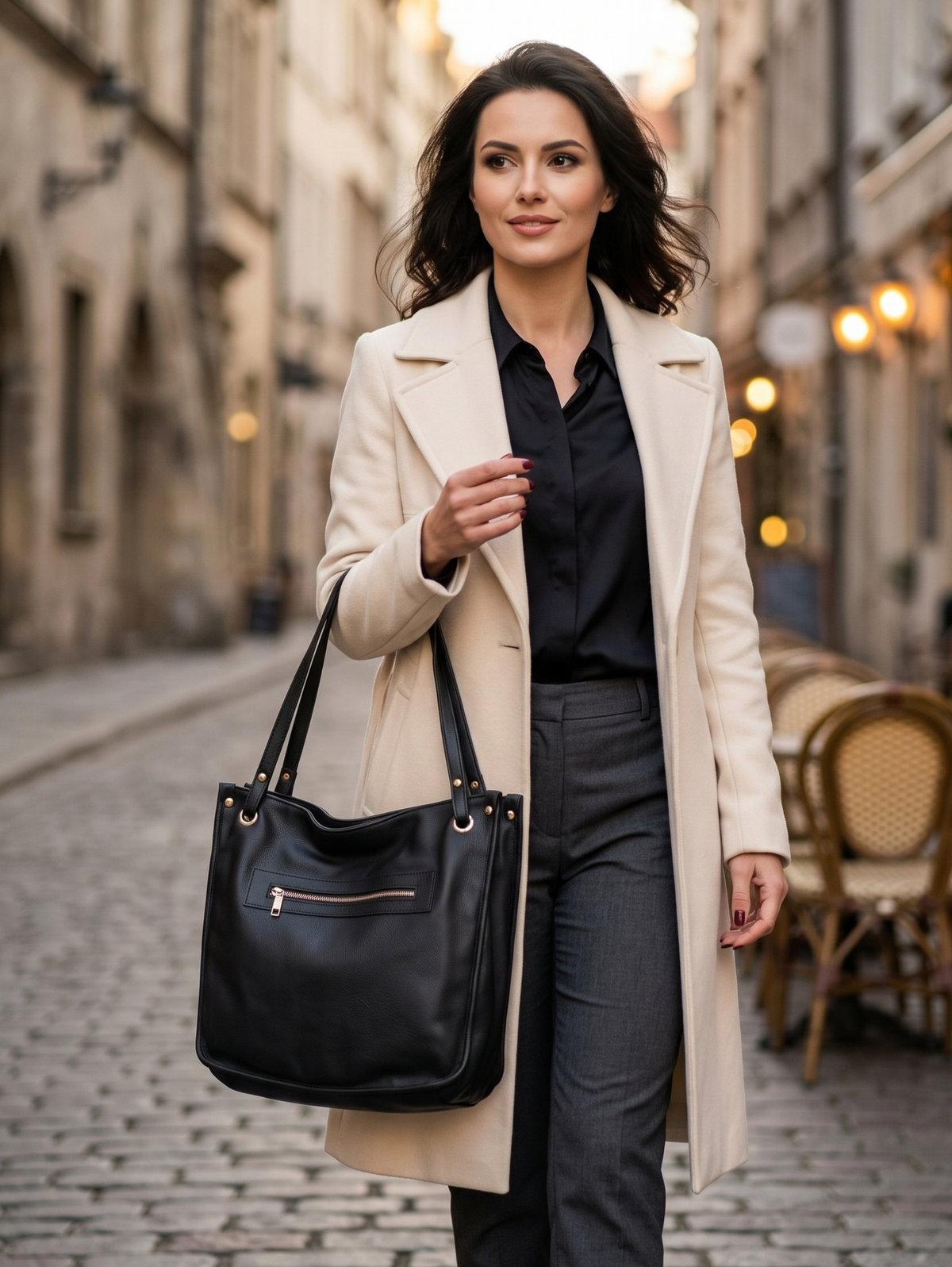 Black Classic Shoulder Bag