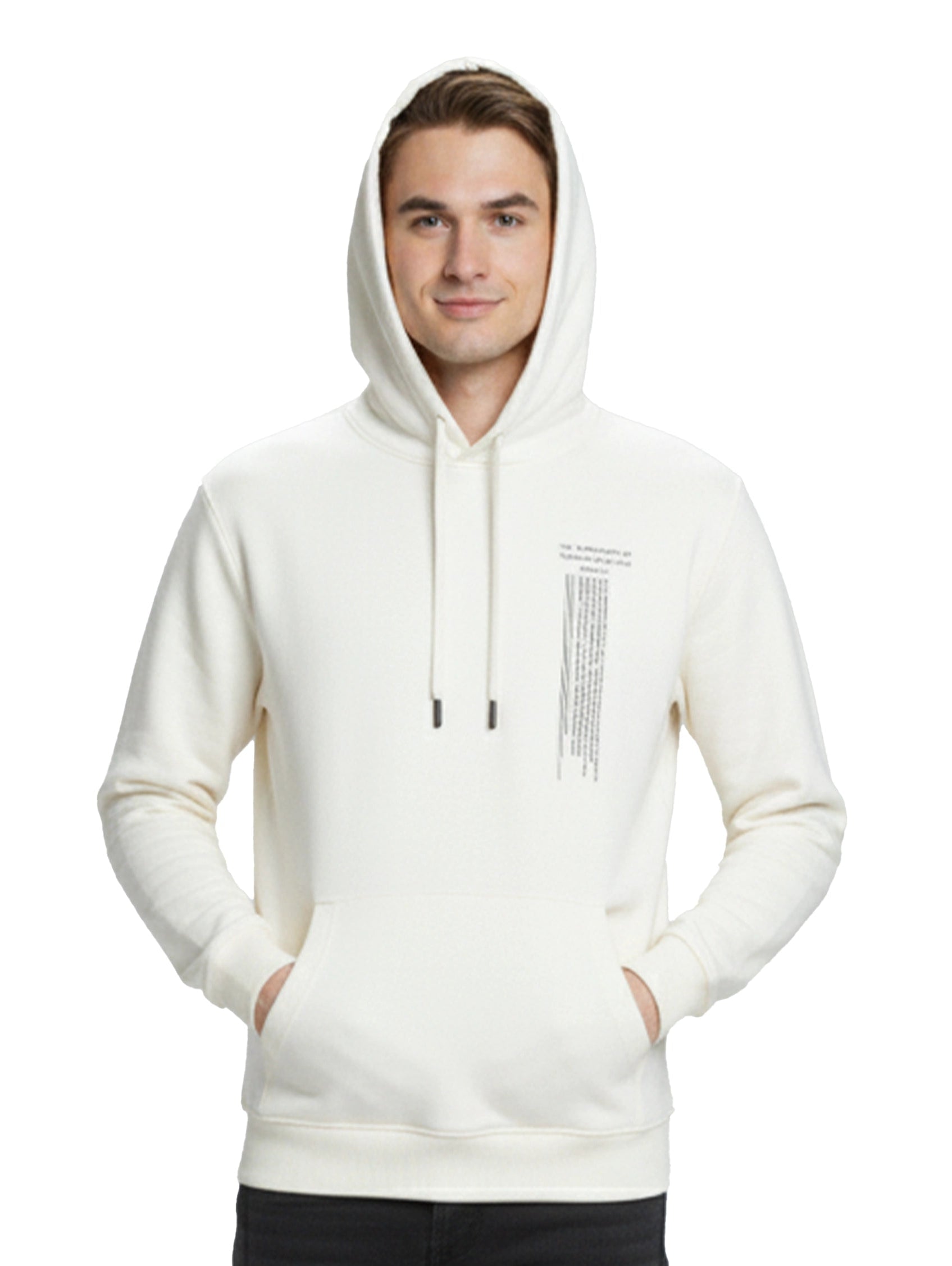 Offwhite Hoodie With Side Pockets