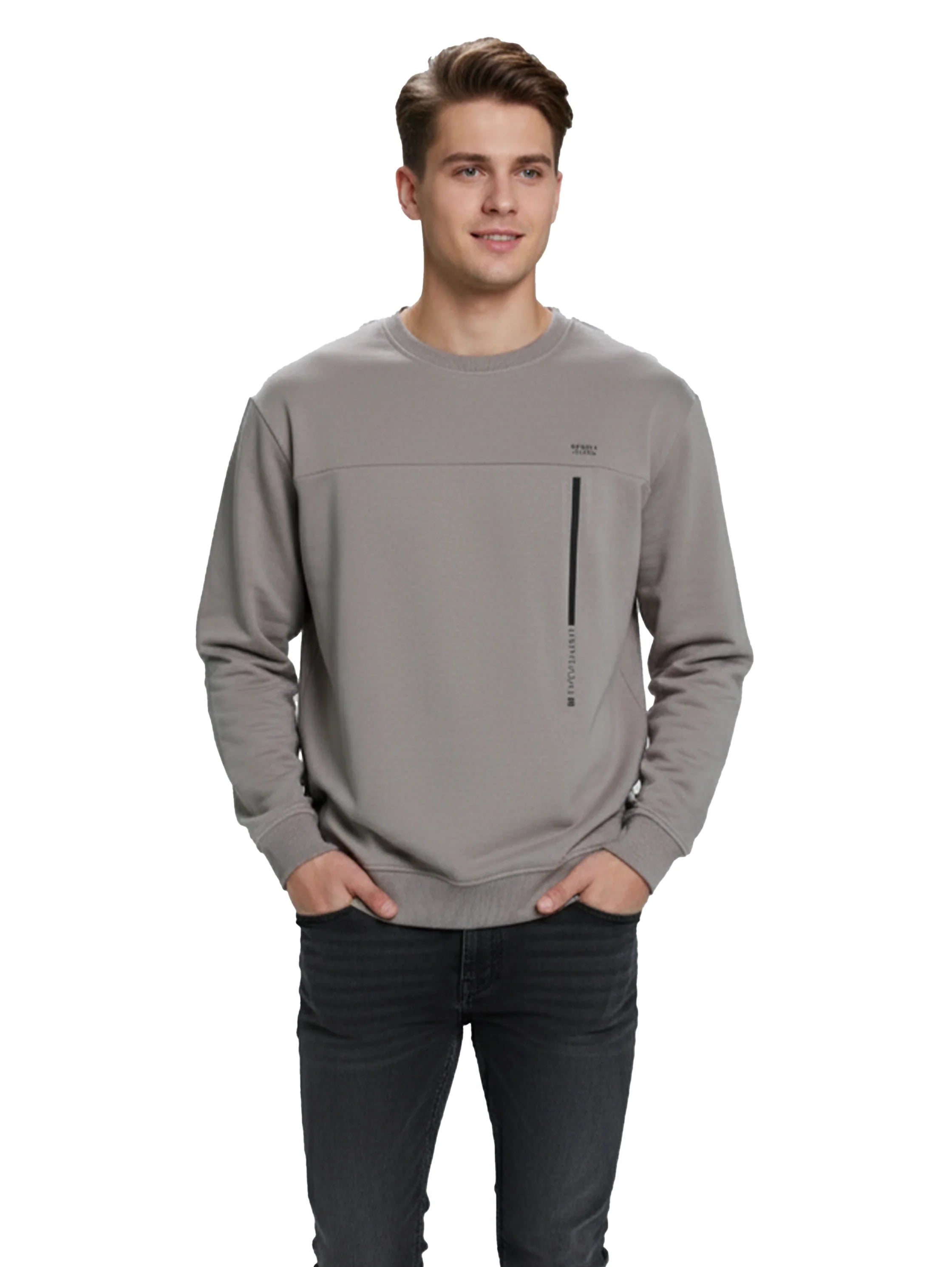Oversize Grey Cotton Sweater