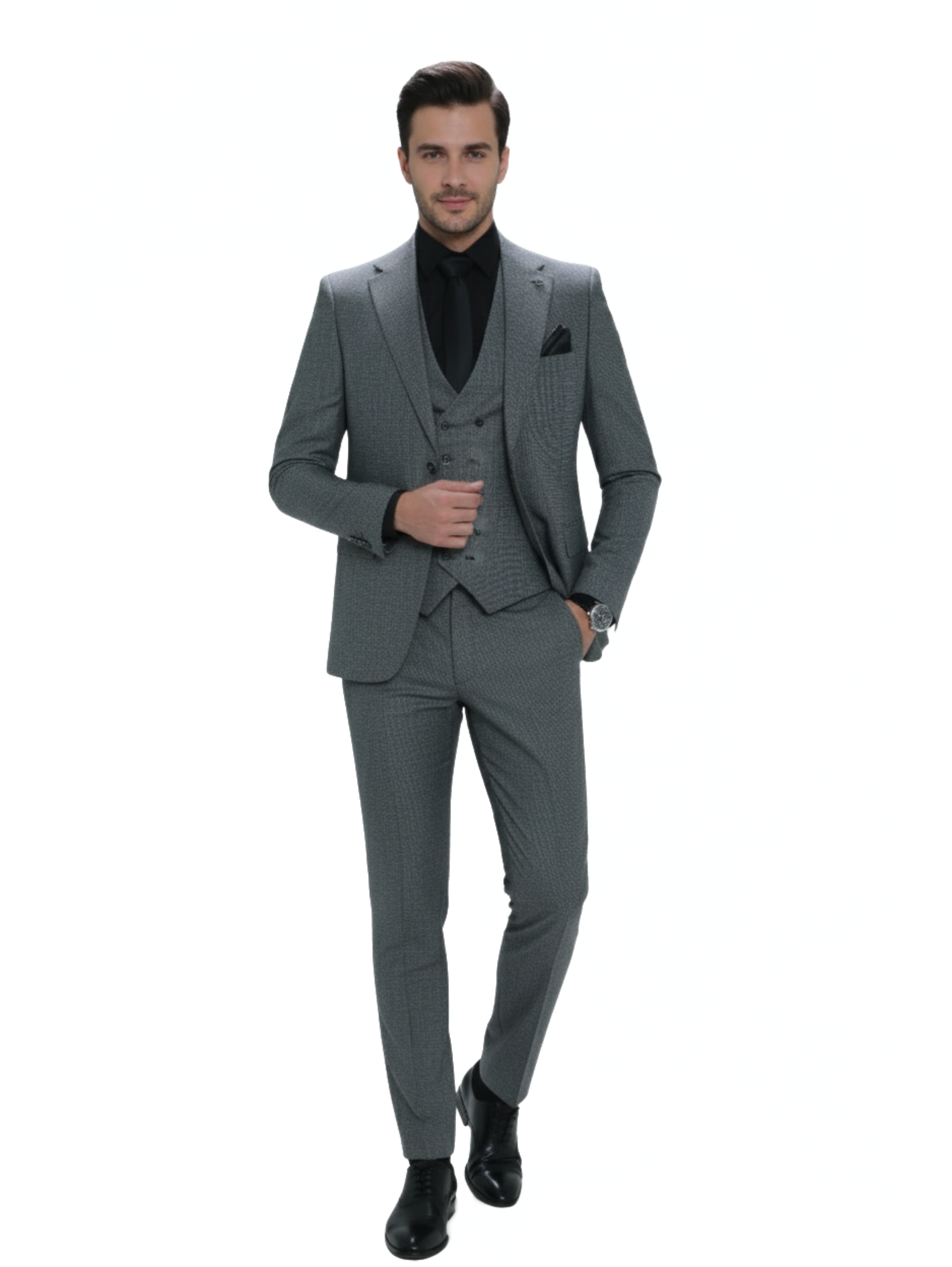 Dark grey Classic Formal Suit