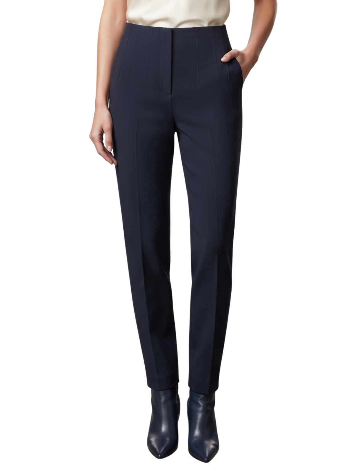 Navy Slim Tapered Leg Pant