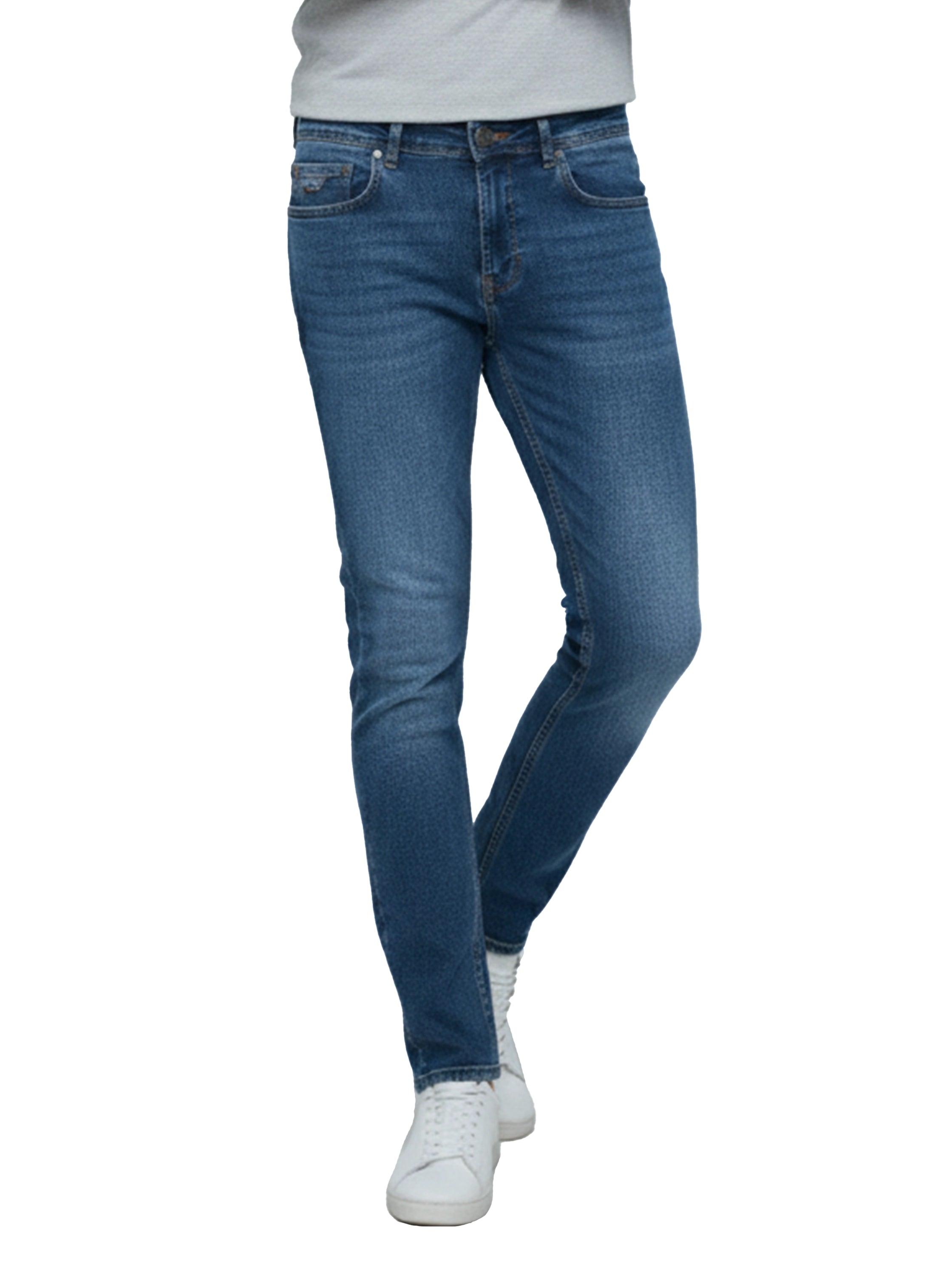 Blue Washed Denim Jeans