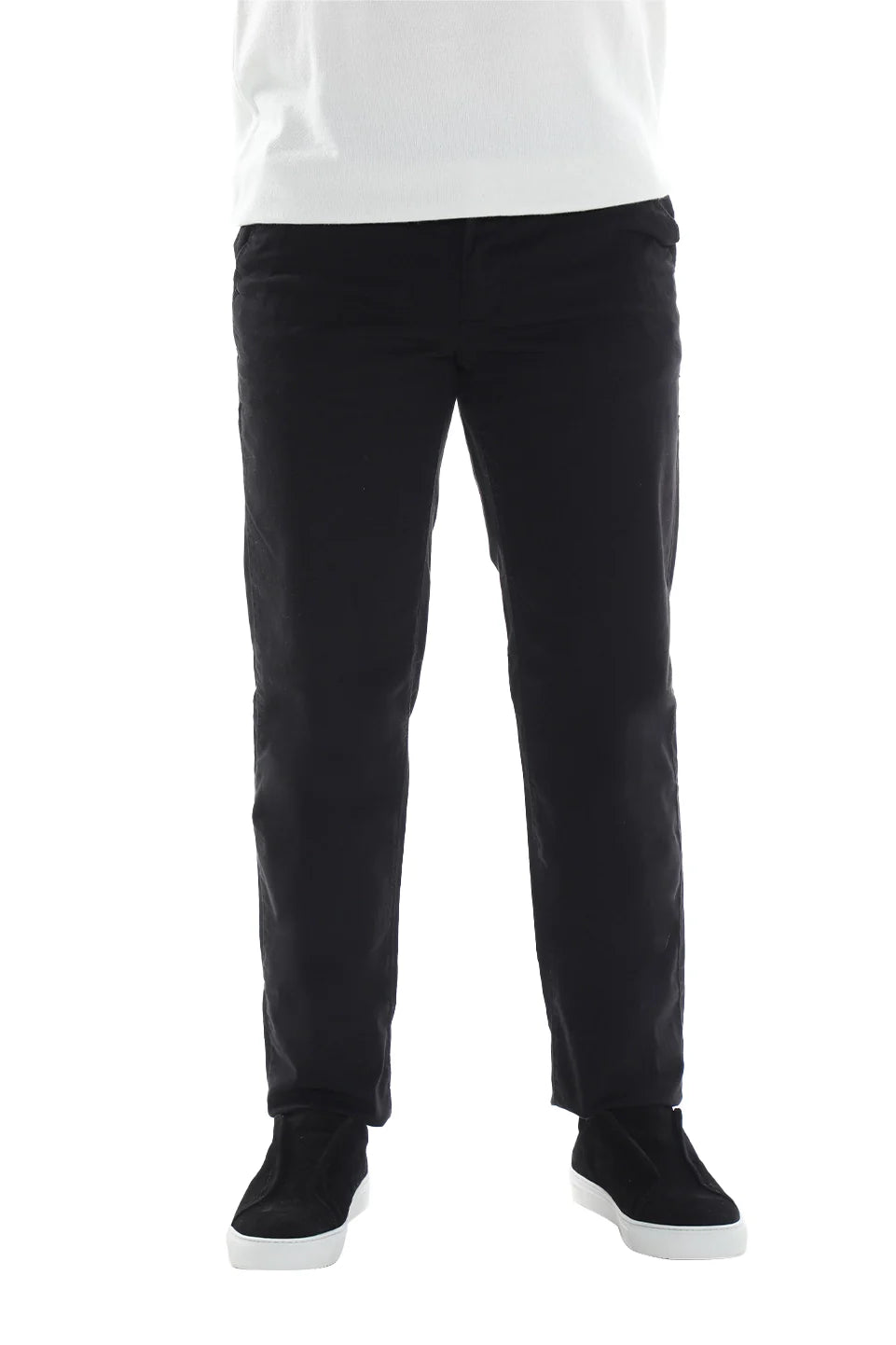 Modern Black Chino With Zipper To Close