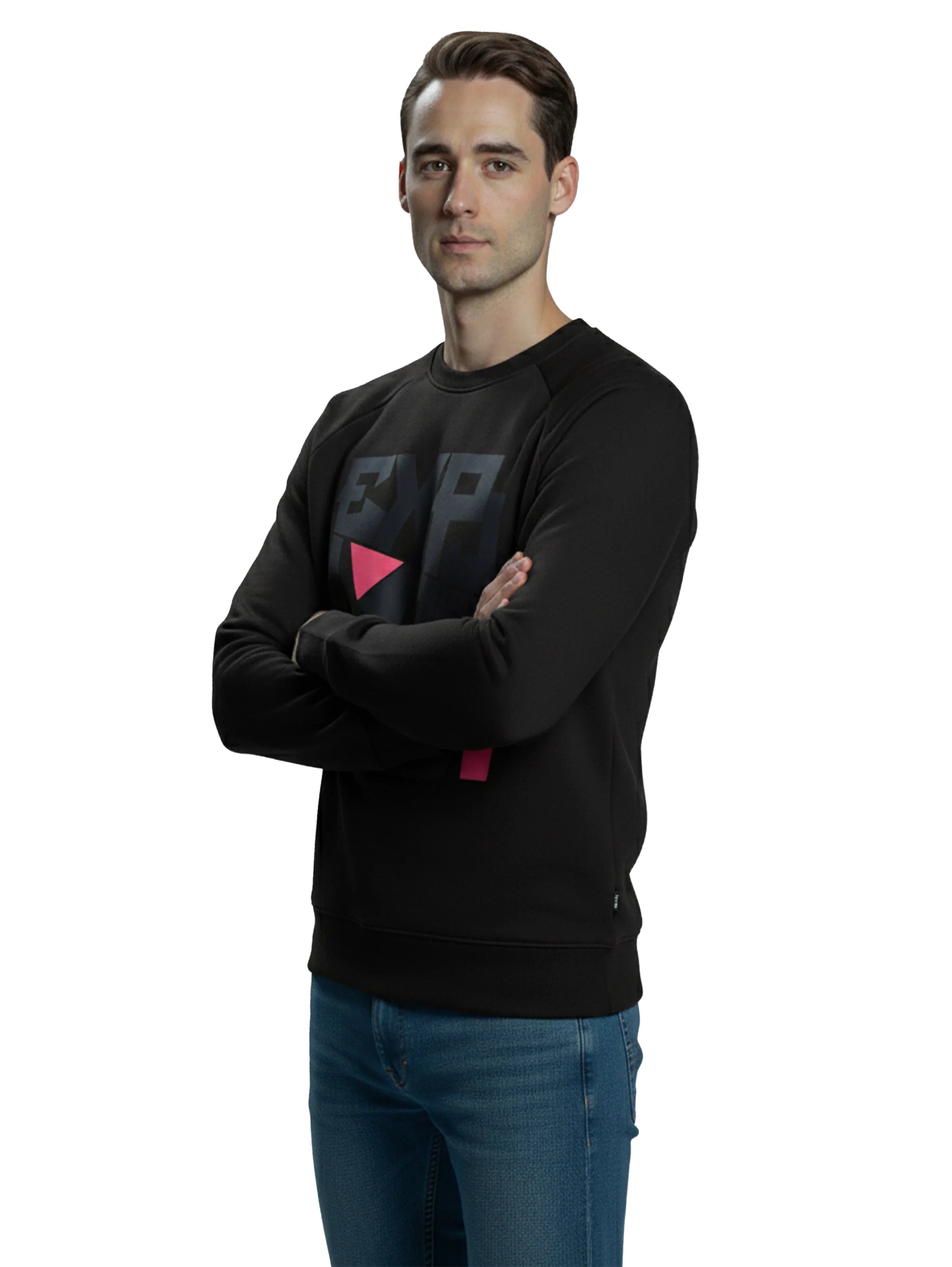 Black Sweater With Front Design