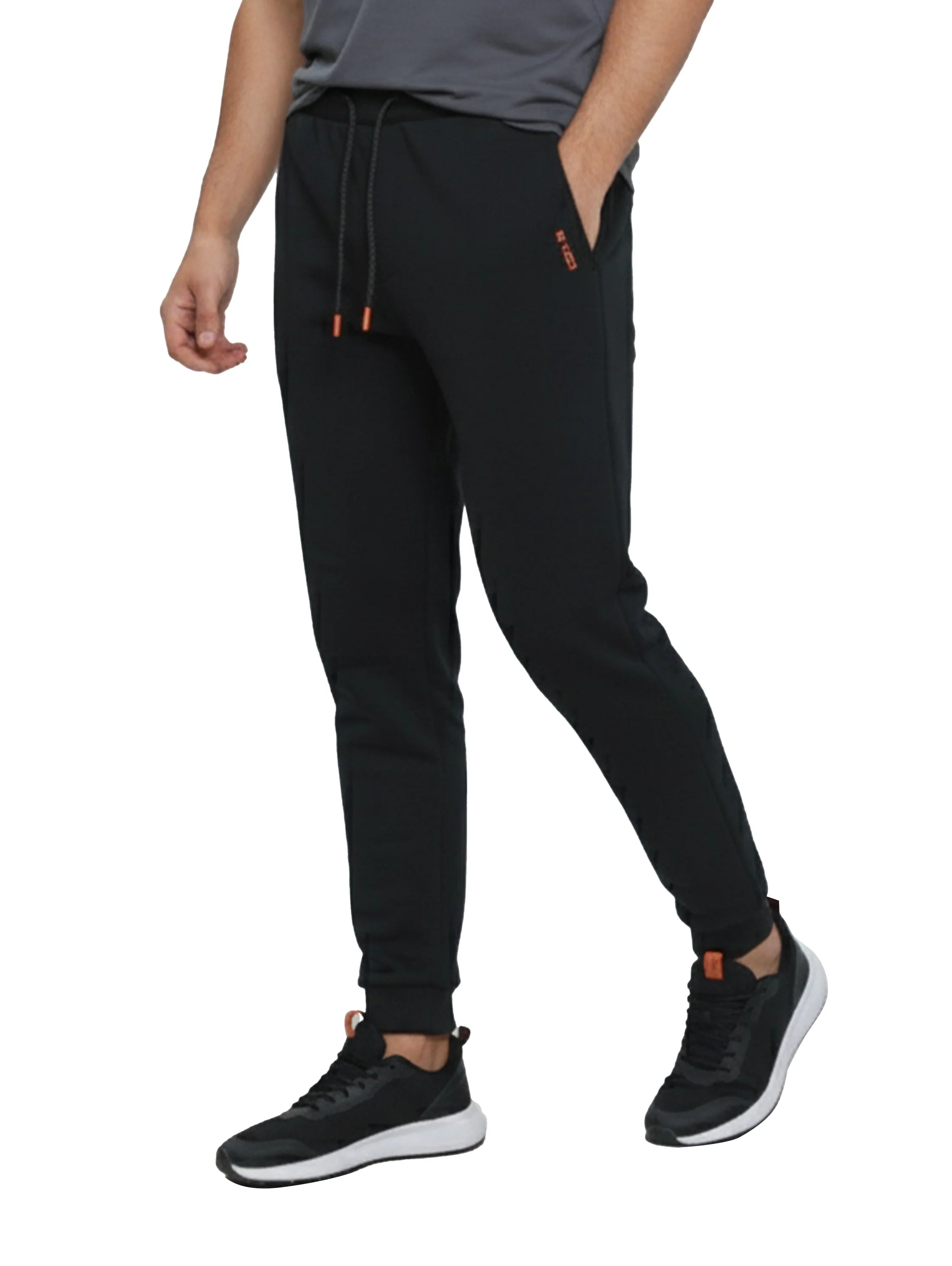 Black Jogging With Adjustable Drawstring