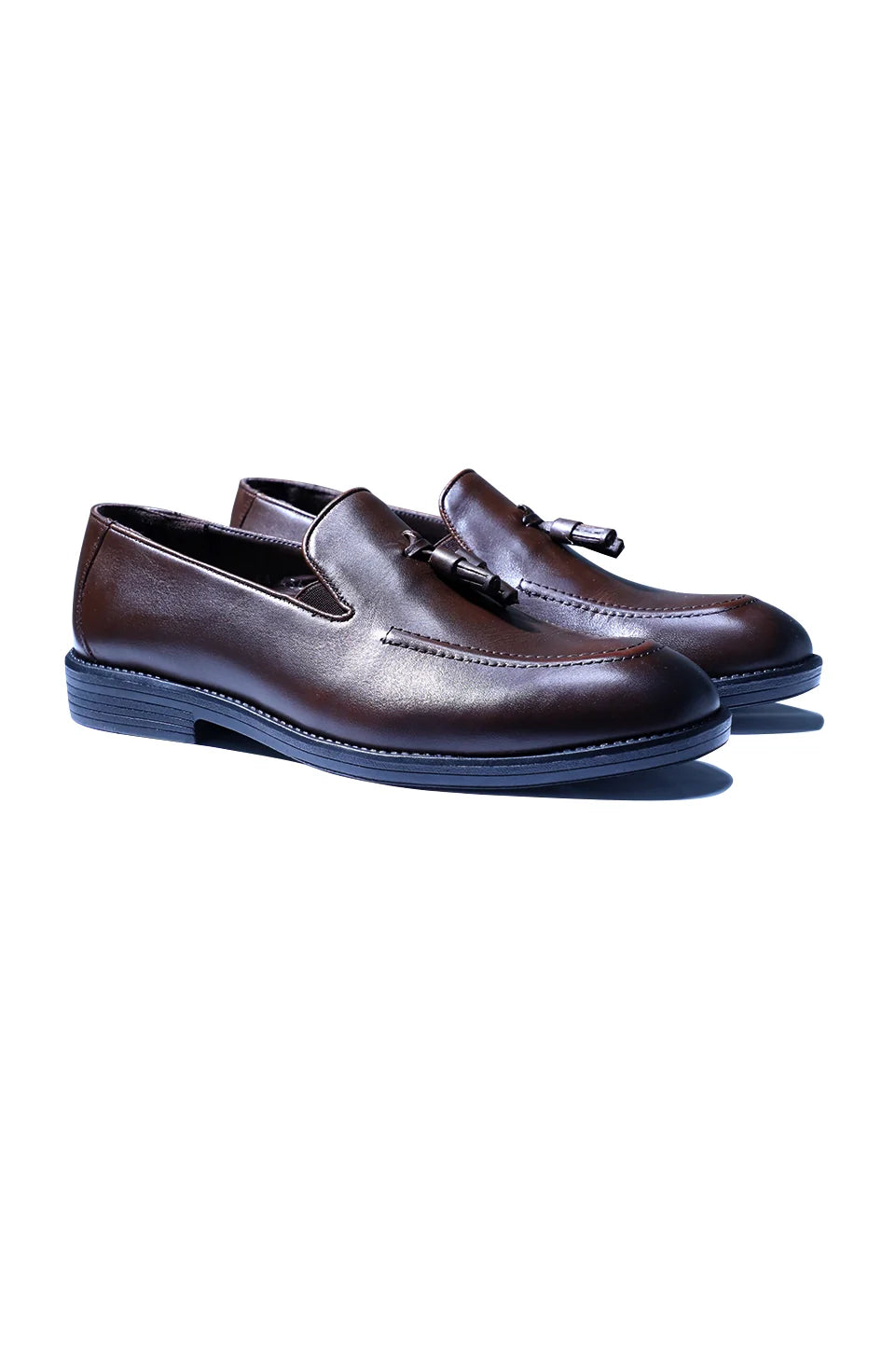 Classic Brown Leather Tassel Loafer