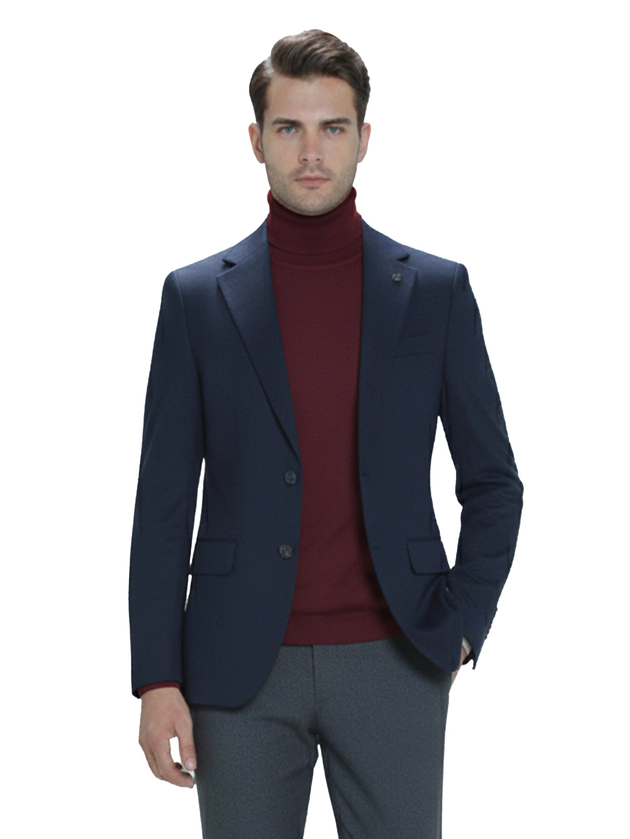 Plain Navy Smart Casual Blazer