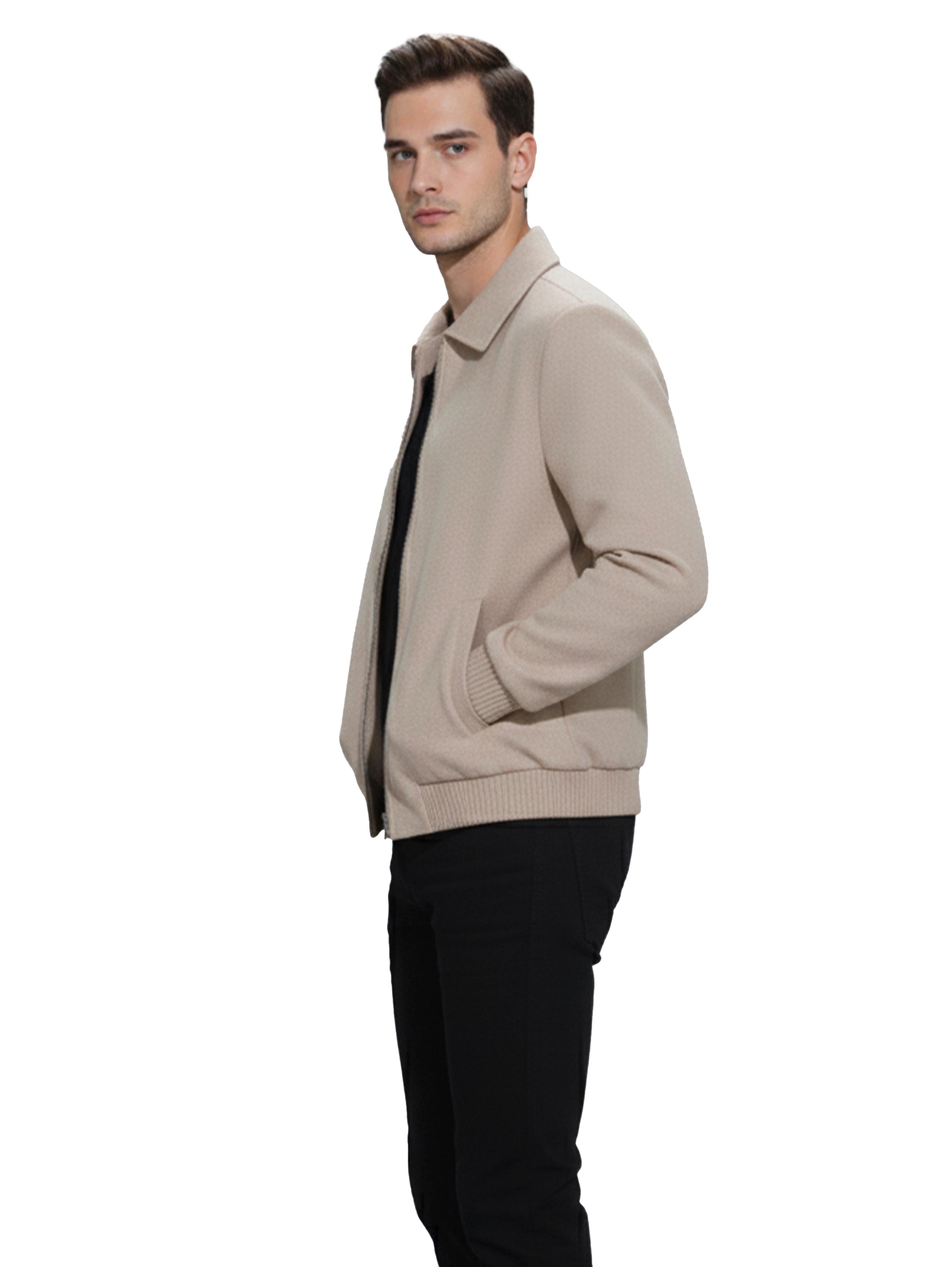 Beige Coat With Removable Inside Layer