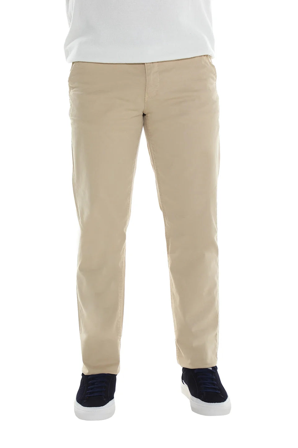 Modern Beige Chino With Zipper To Close