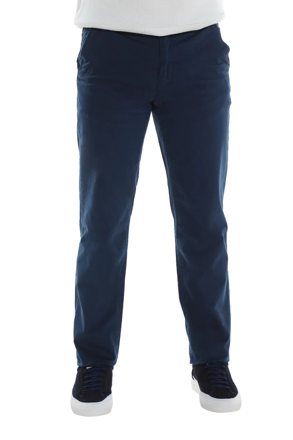Modern Navy Chino With Zipper To Close
