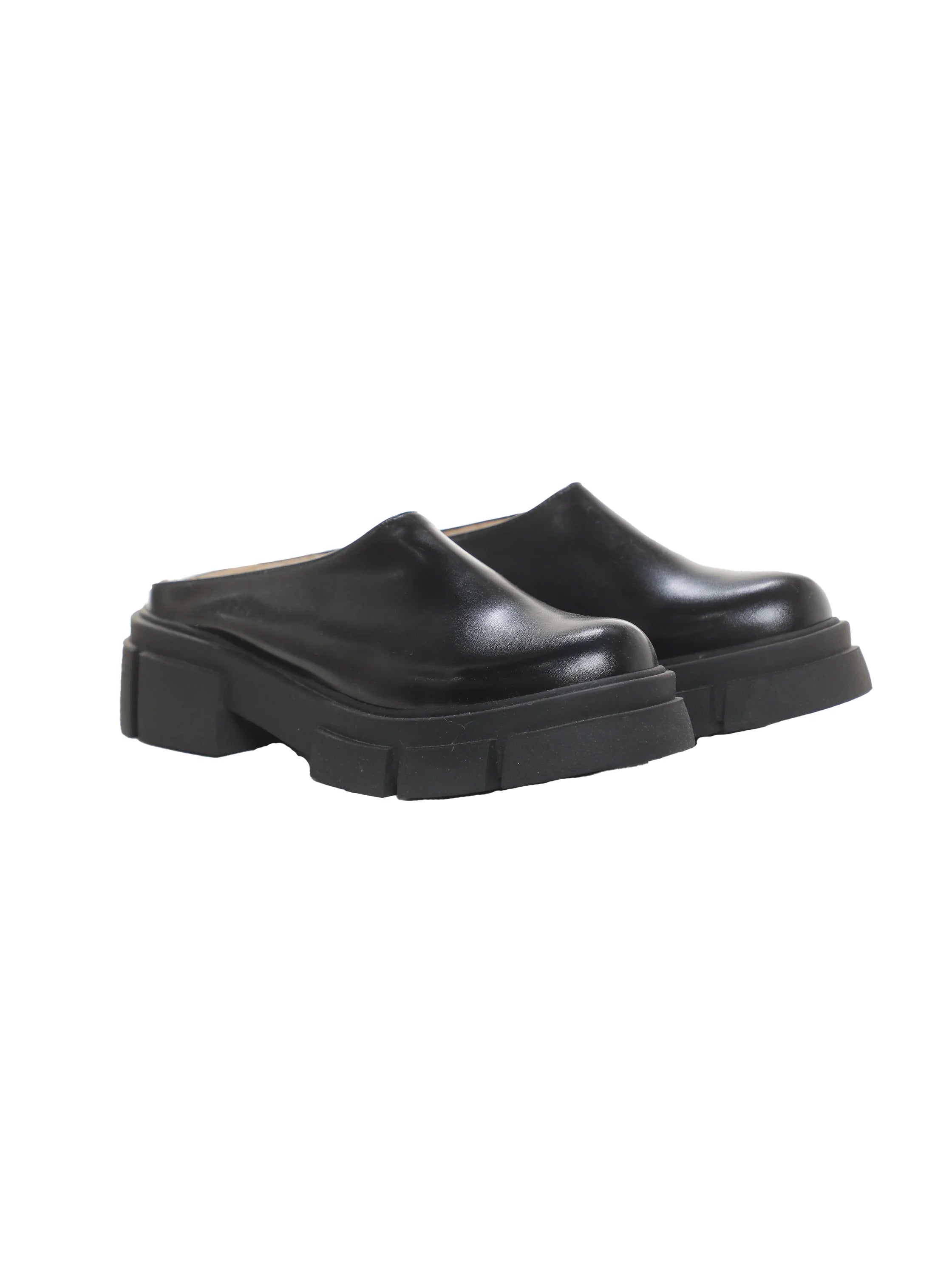 Black Slip On Clogs Shoes