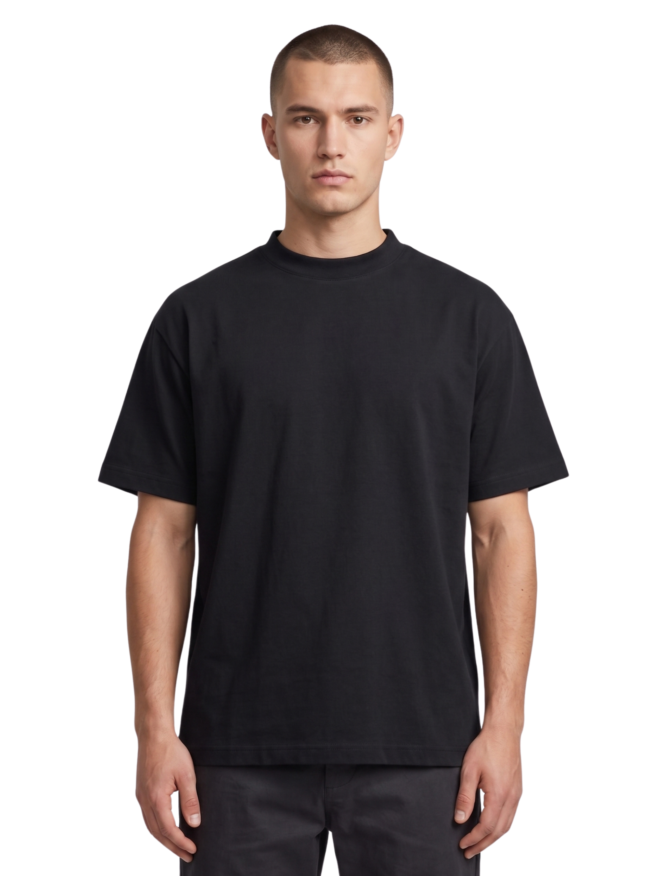 Oversized Black Basic T-Shirt