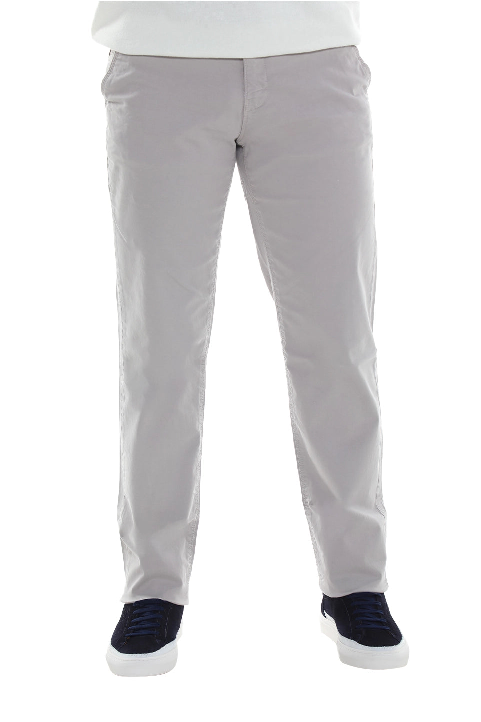 Modern Grey Chino With Zipper To Close