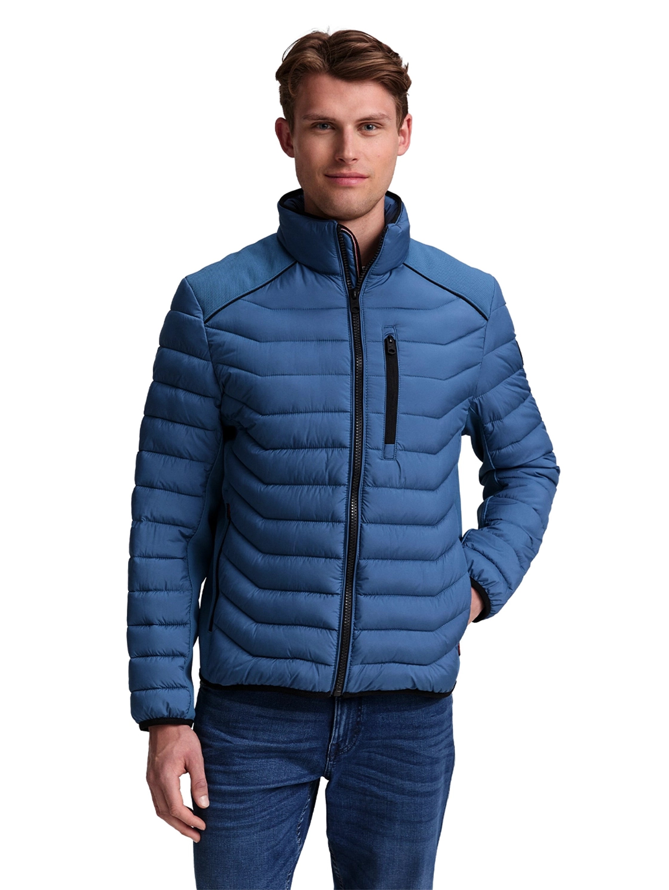 Tom Tailor Blue Jacket with Zipper To Close