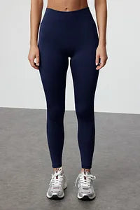 Trendyol Navy Elastic High Waist Sport Legging