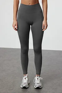 Trendyol Smoke Elastic High Waist Sport Legging