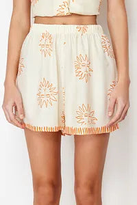 Trendyol Sun Patterned Off White Pajama Set