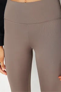 Trendyol Light Khaki Elastic High Waist Sport Legging