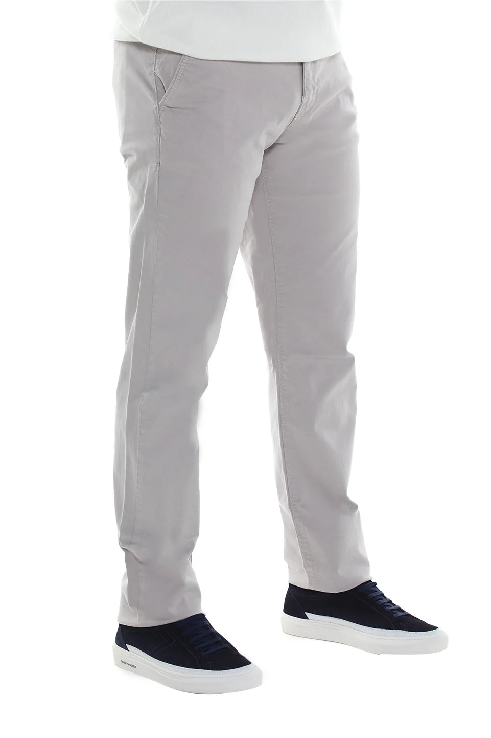 Modern Grey Chino With Zipper To Close
