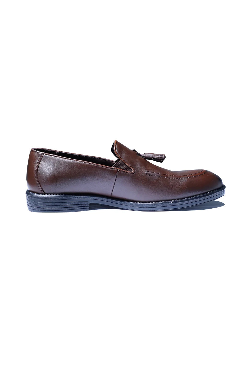Classic Brown Leather Tassel Loafer