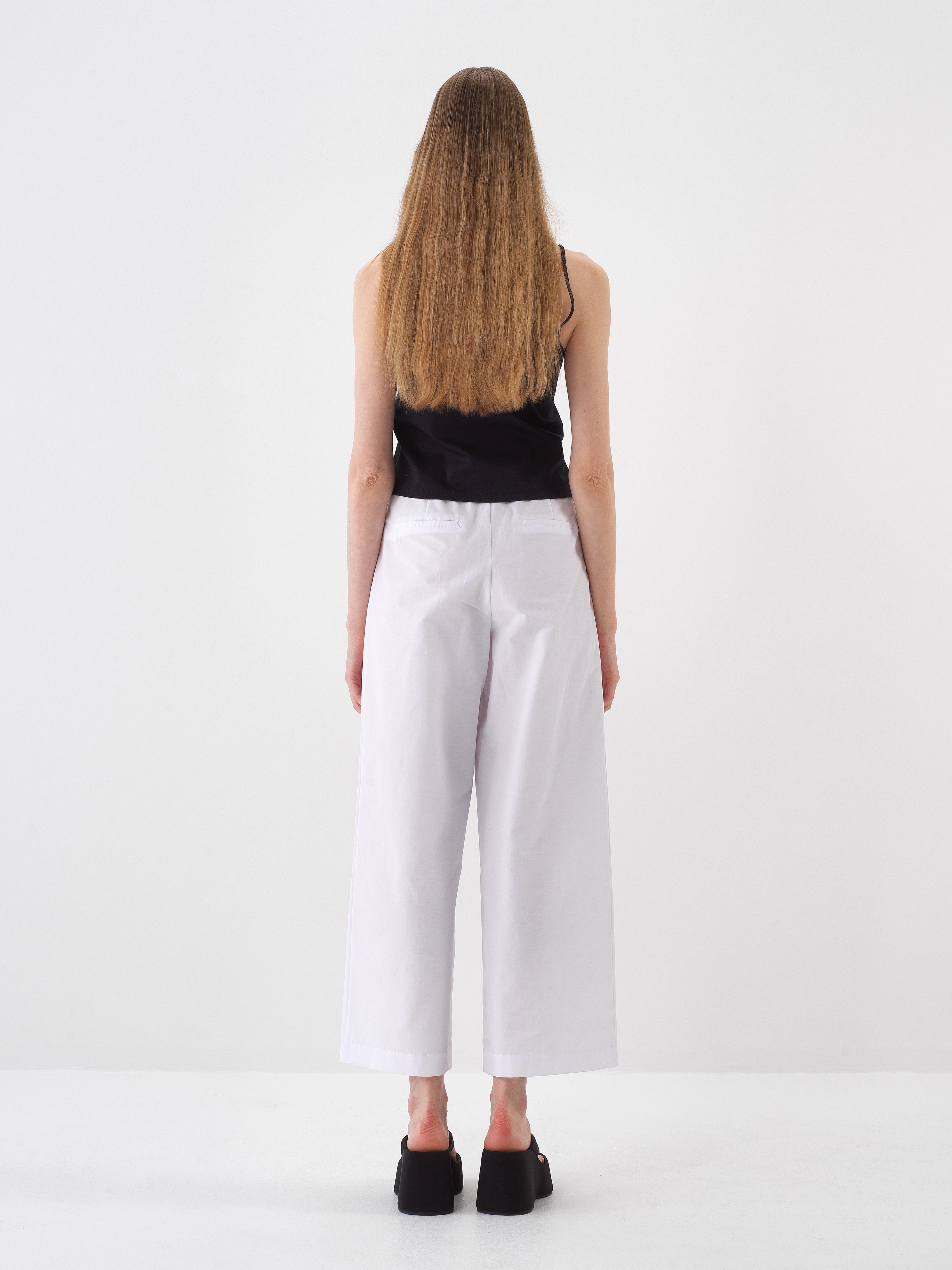 Xint Oversized White Cotton Pant