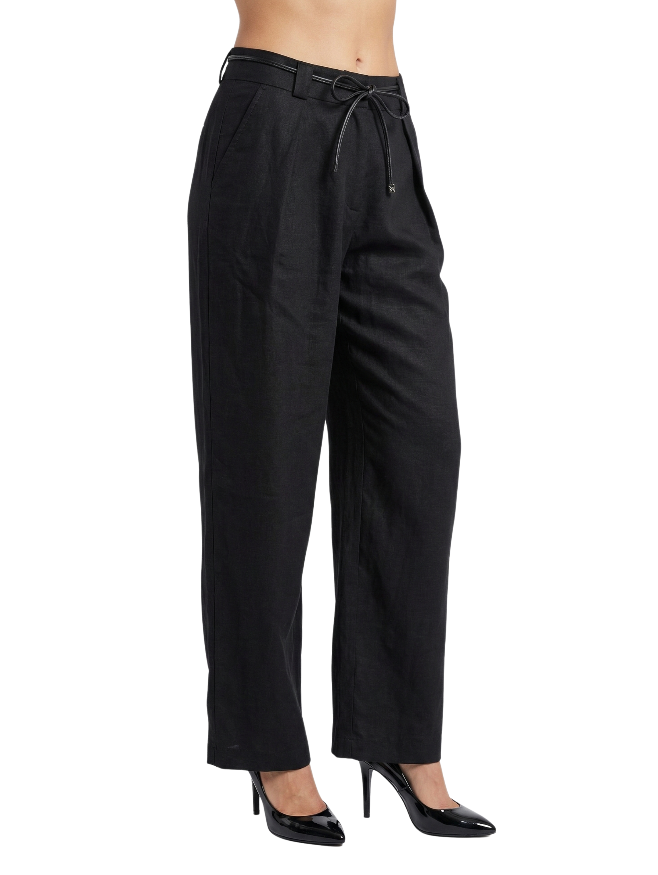Black Pant With Drawstring Waist