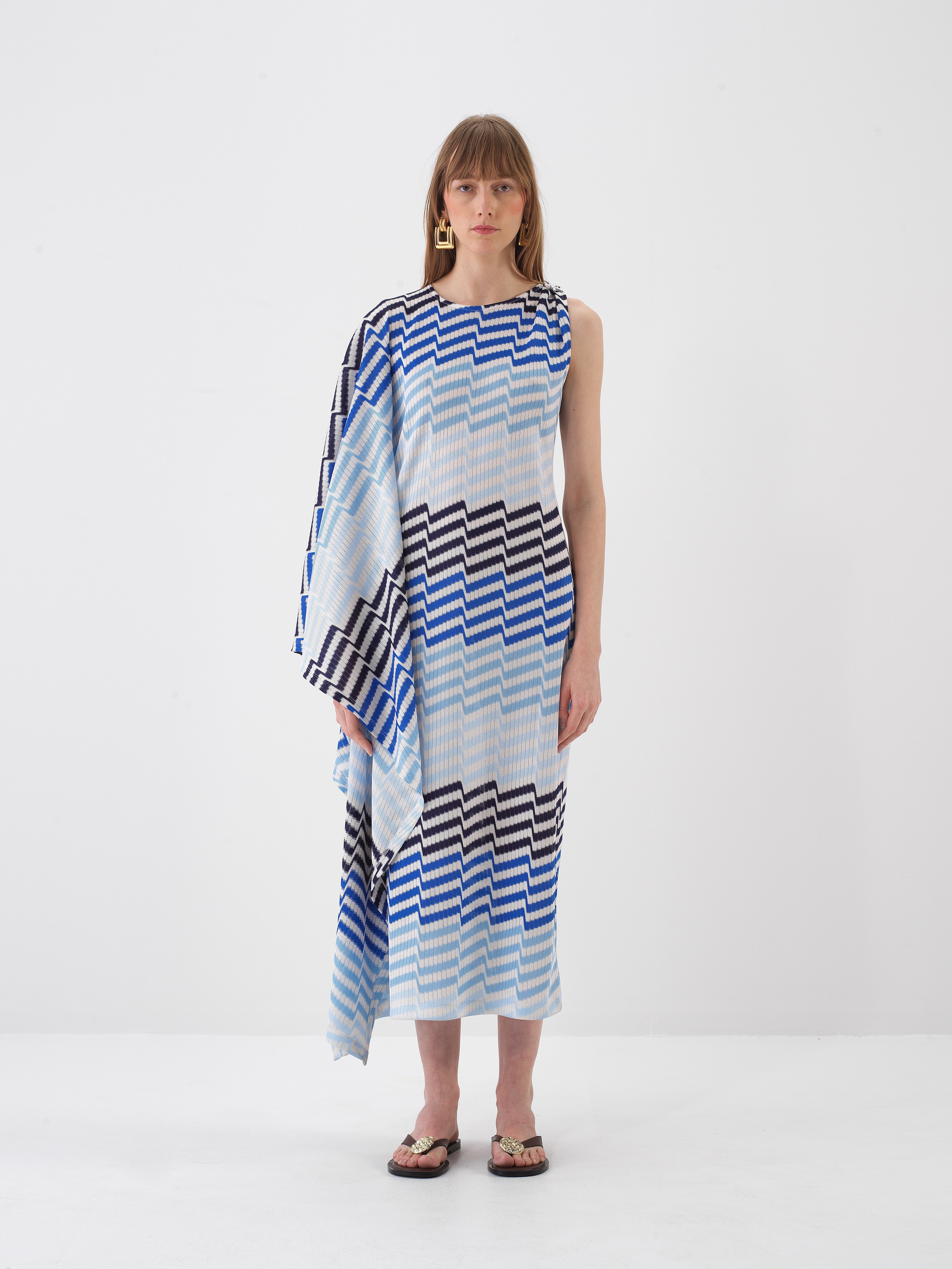 Xint Regular Fit Blue Dress