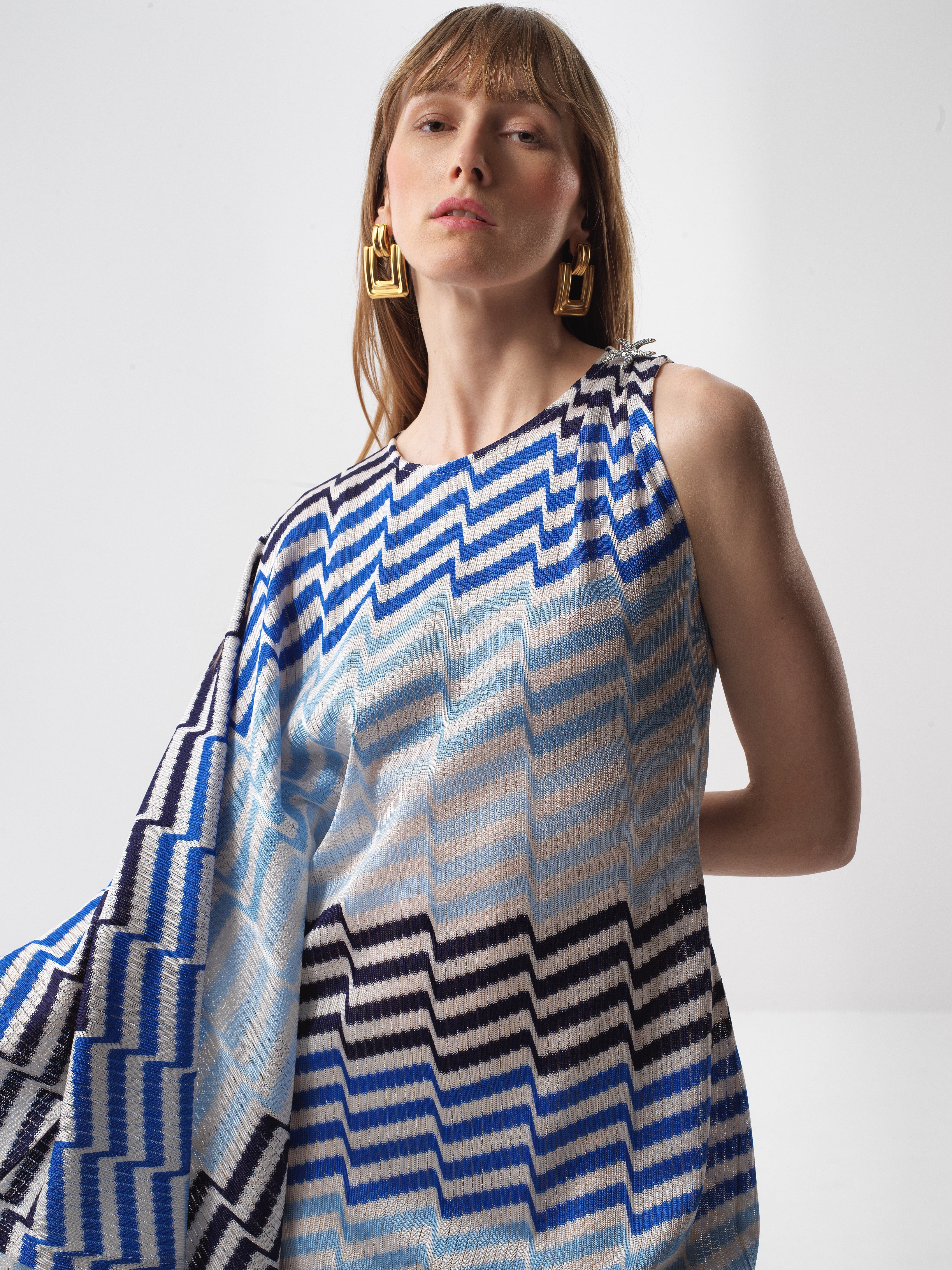 Xint Regular Fit Blue Dress