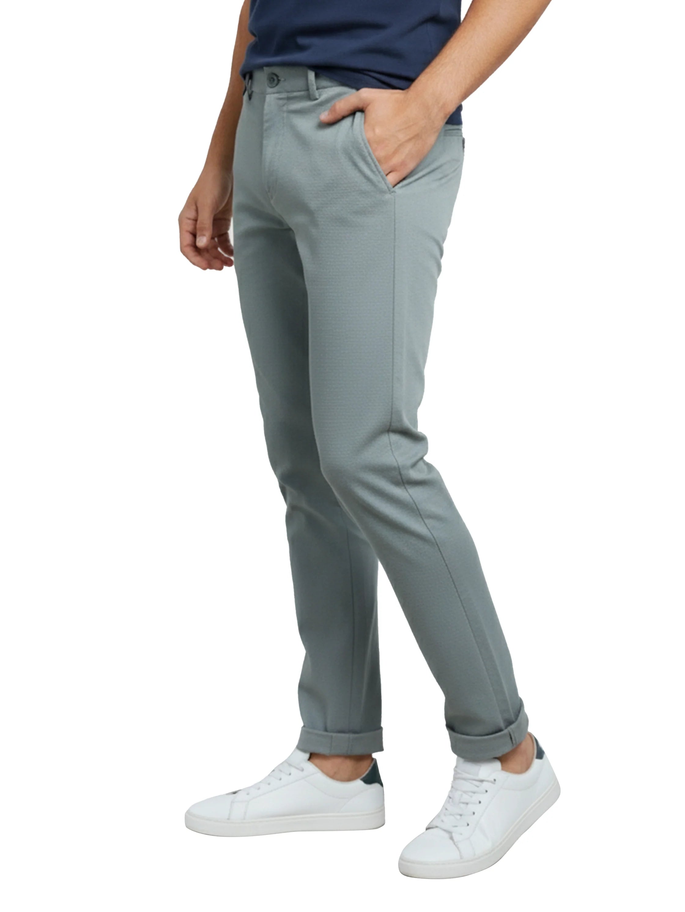 Slim Fit Black Pant With Ankle-Length