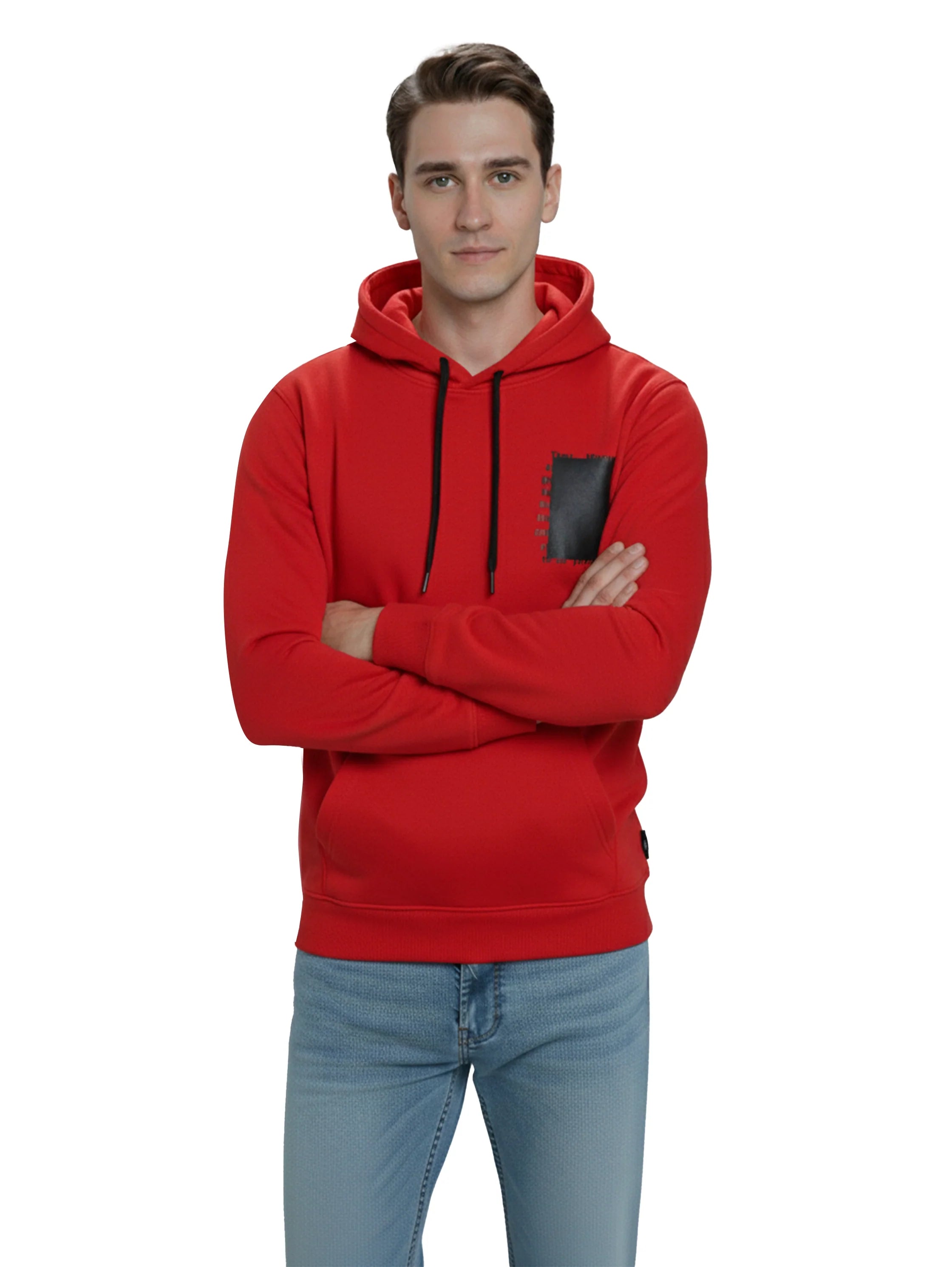 Red Hoodie With Back & Front Design
