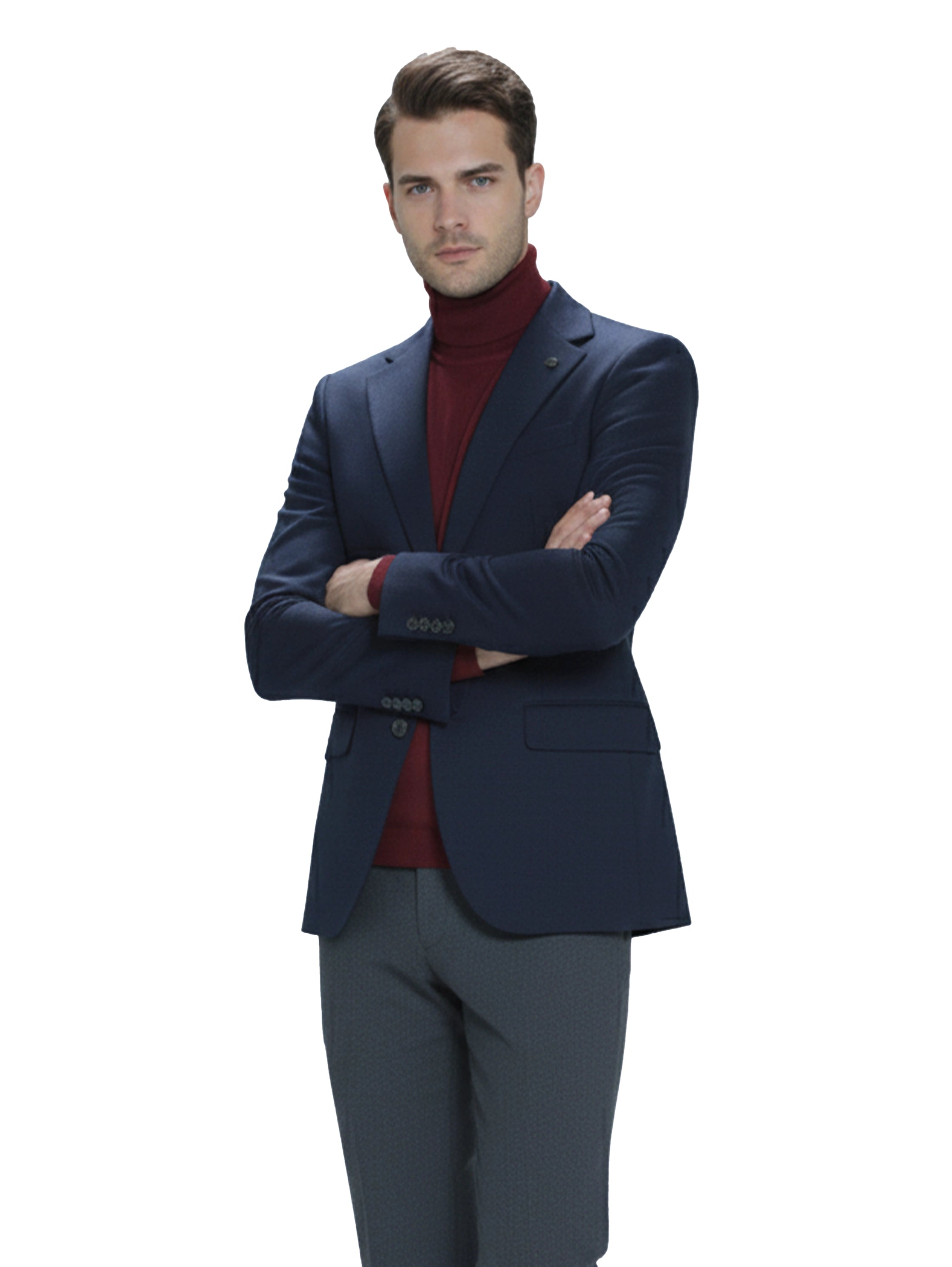 Plain Navy Smart Casual Blazer