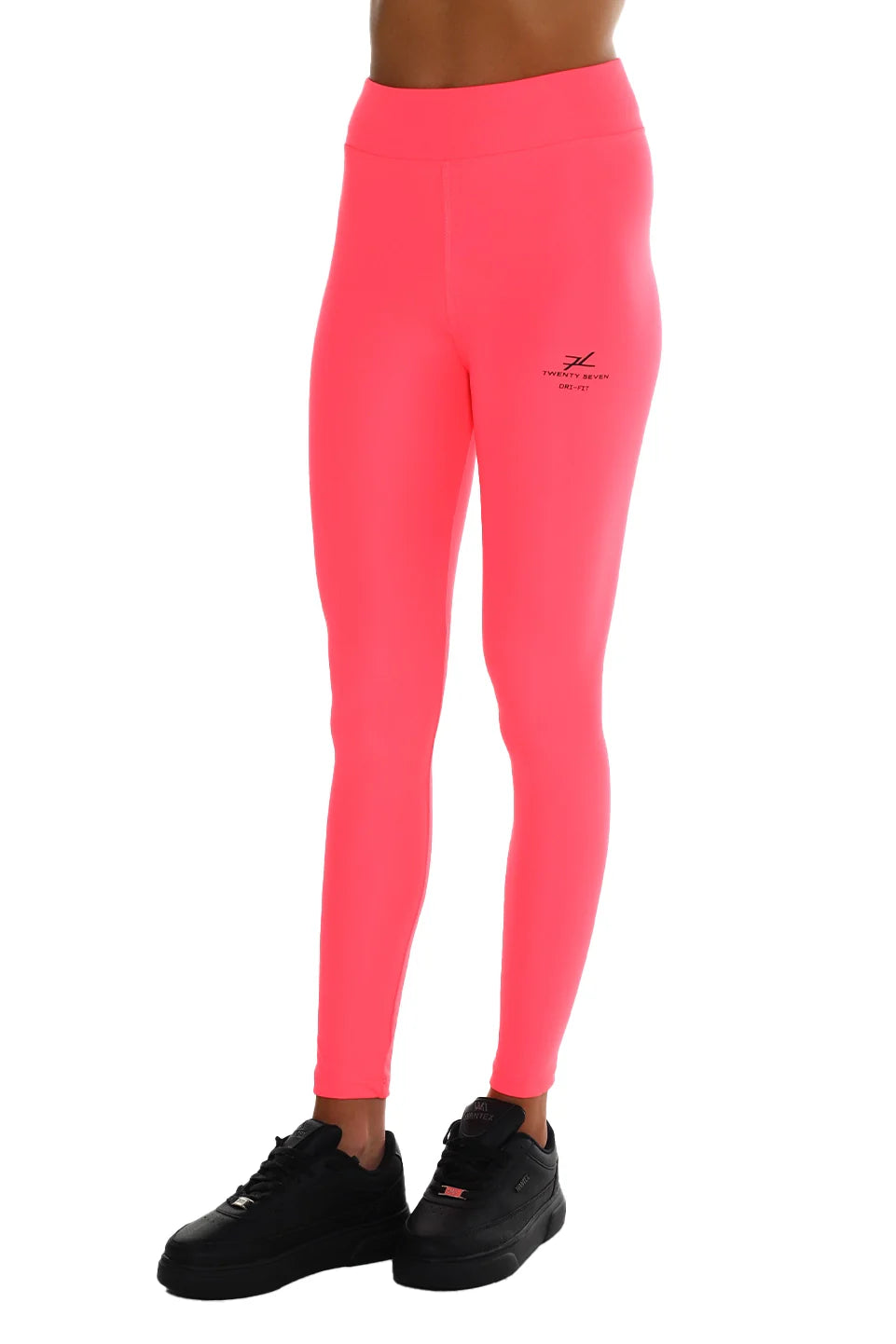 Pink High Waist Active Legging With Logo